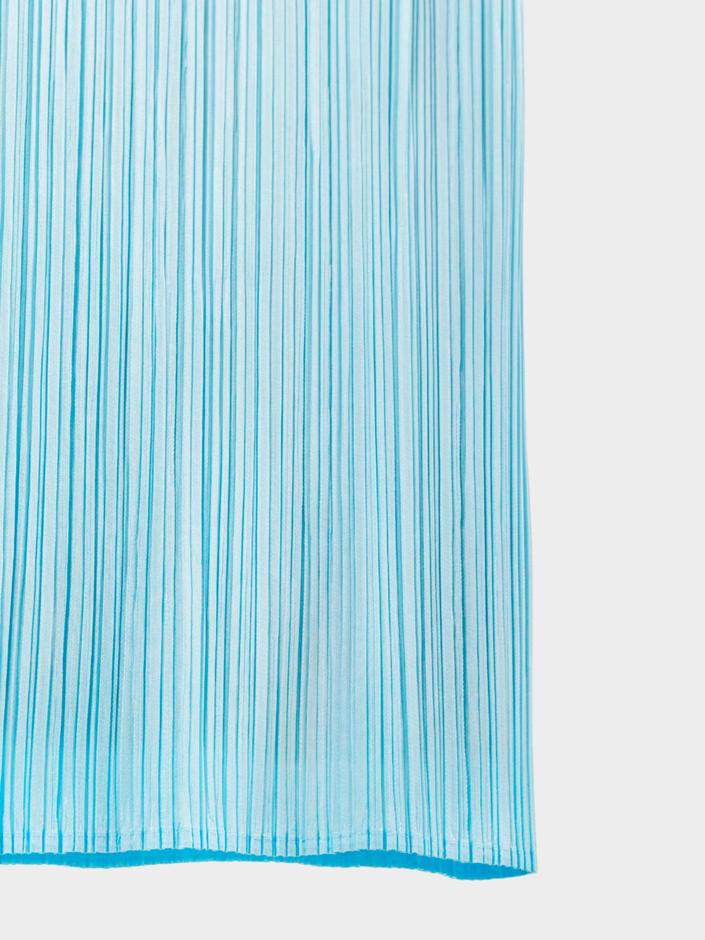 Issey Miyake 2000s Light Blue Pleated Skirt