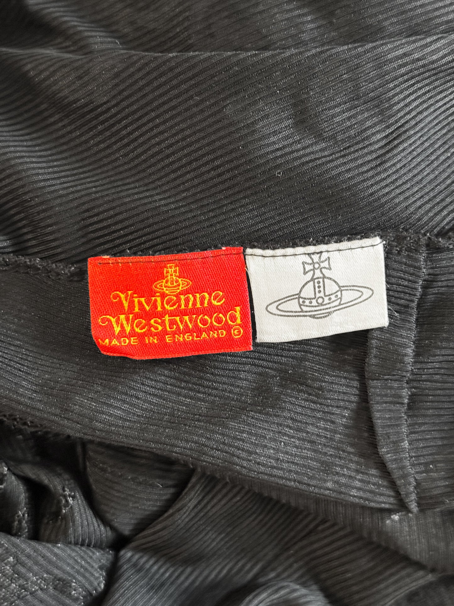 Vivienne Westwood FW 1991 Black Fitted Sheer Evening Dress