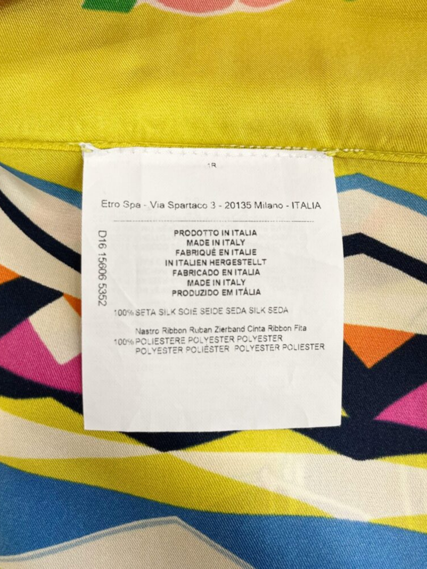 Etro 2010s Multicolor Silk Floral Handkerchief Hem Gown