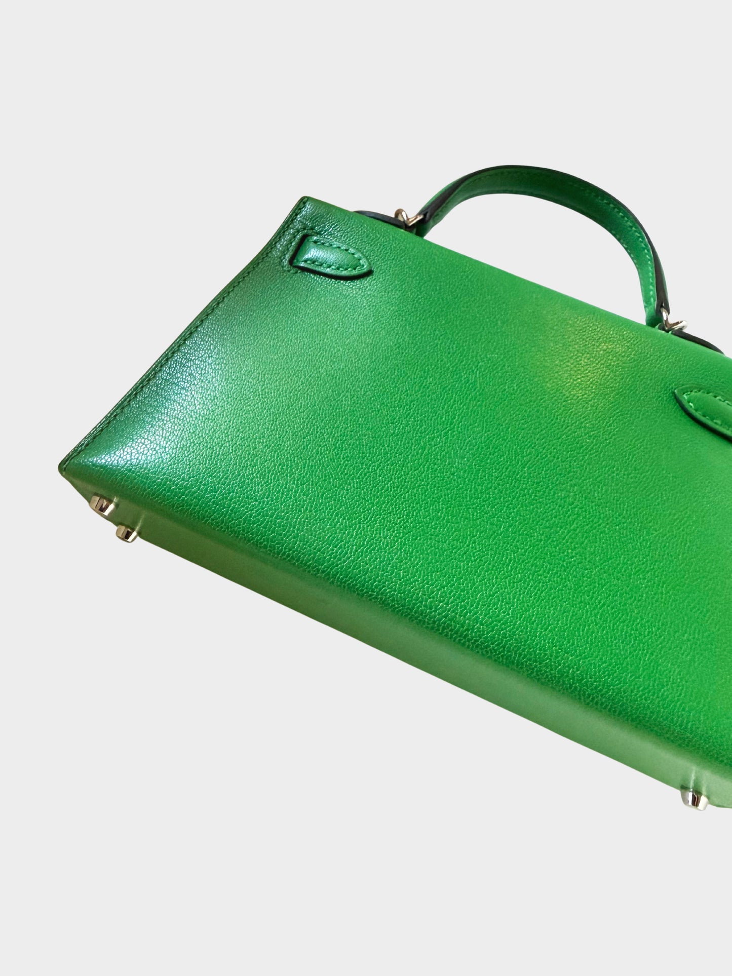 Hermès 2024 Bambou Chèvre Kelly 20 Sellier PHW