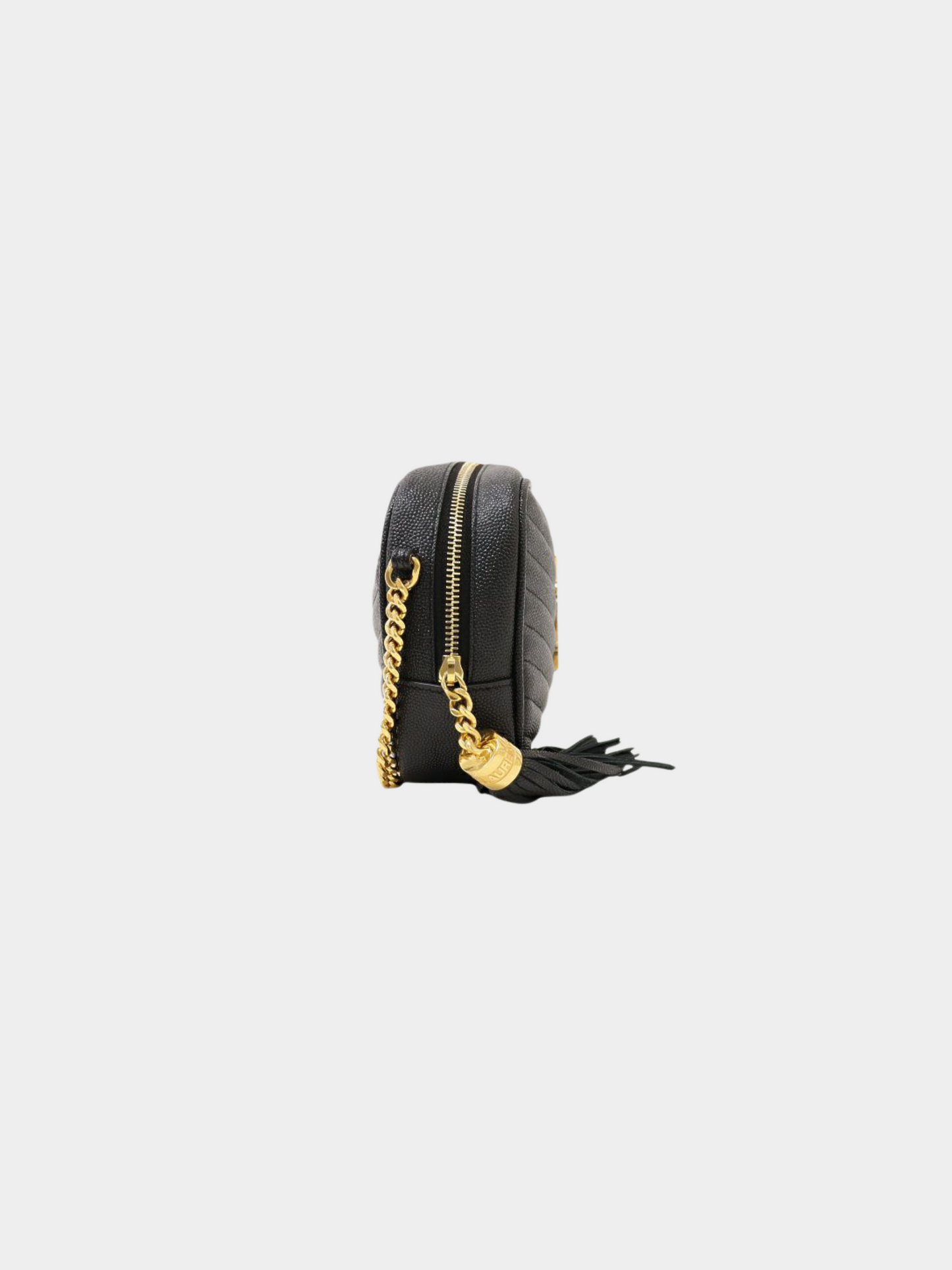Yves Saint Laurent 2000s Black Leather Lou Mini Bag