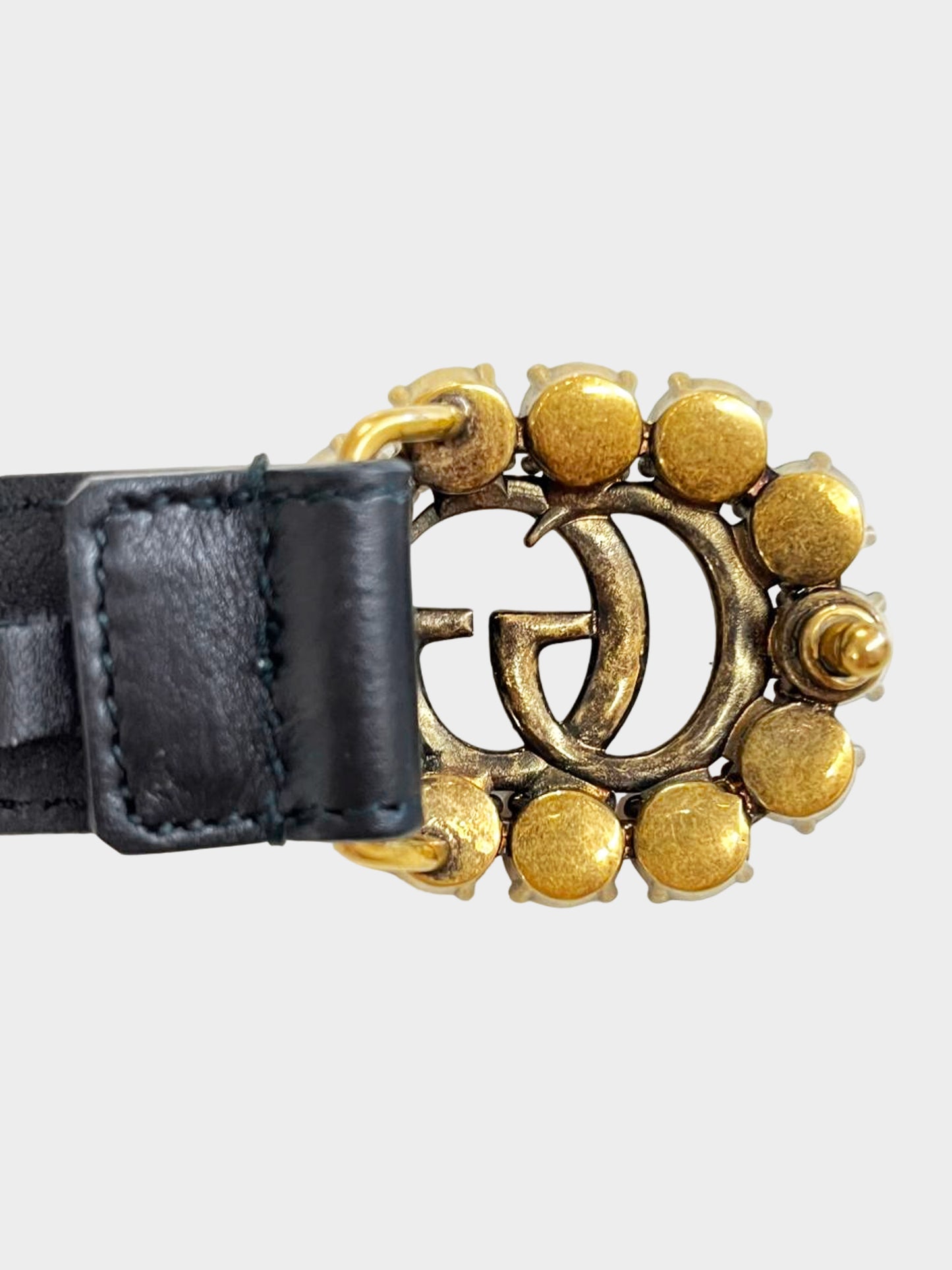 Gucci 2017 Black Marmont Leather Belt
