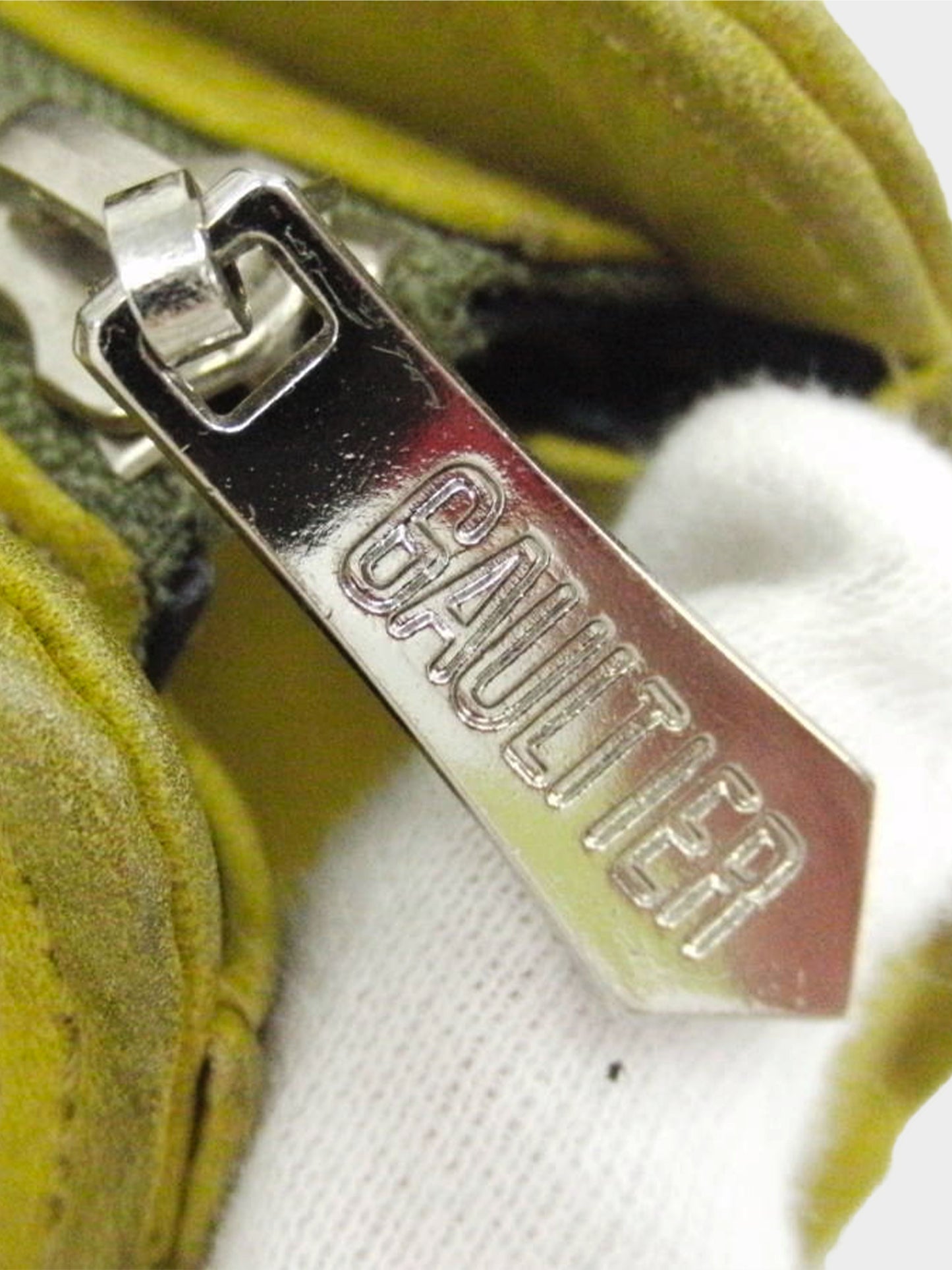 Jean Paul Gaultier 2000s Lime Suede Mini Bag