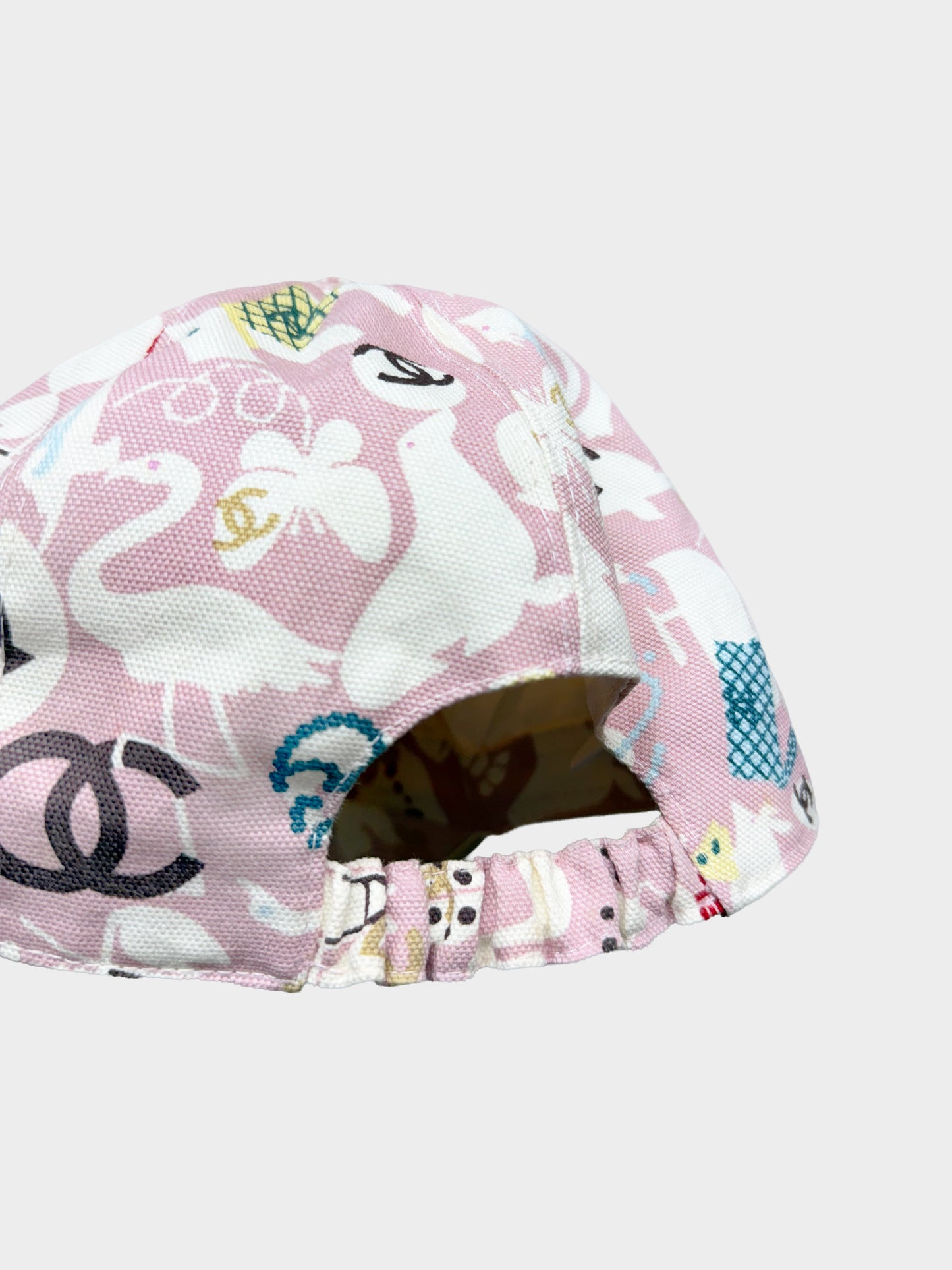 Chanel SS 2007 Light Pink Baby Animals Print Cap