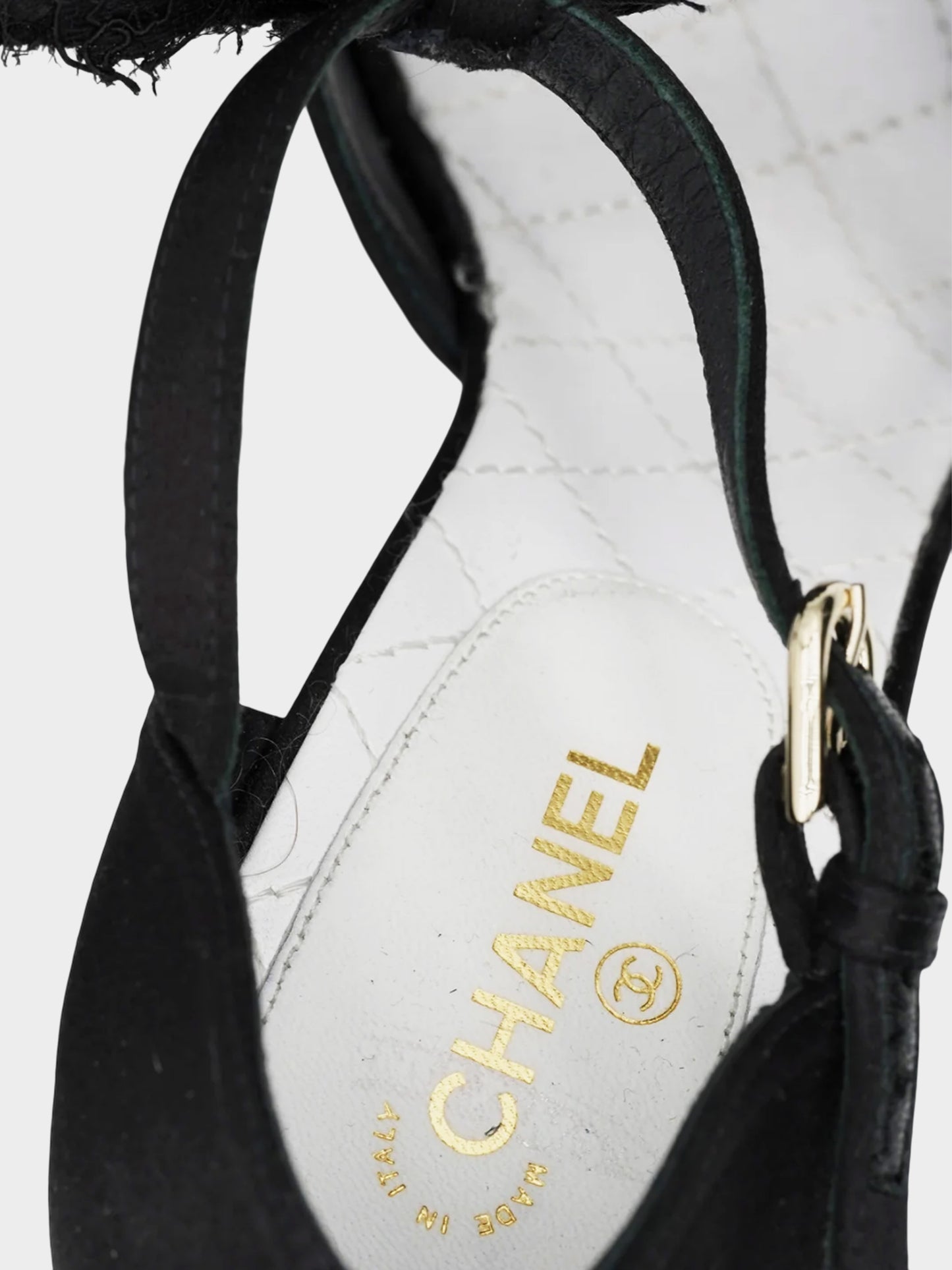 Chanel by Karl Lagerfeld 2020 Black Satin Bow Pumps