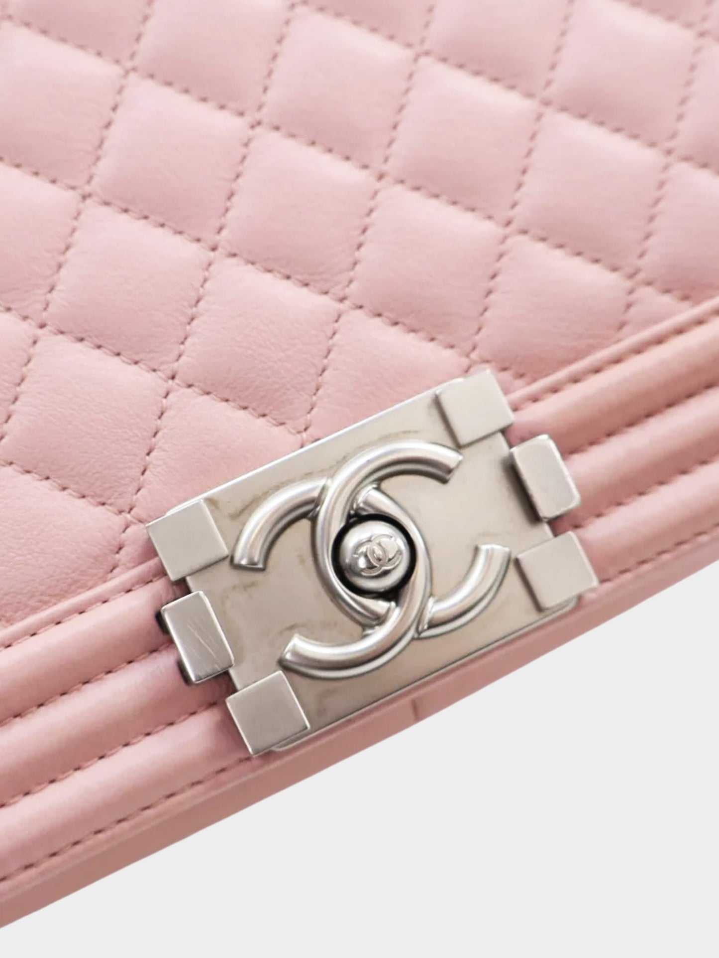 Chanel 2014-2015 Pink Calfskin Boy Flap Bag