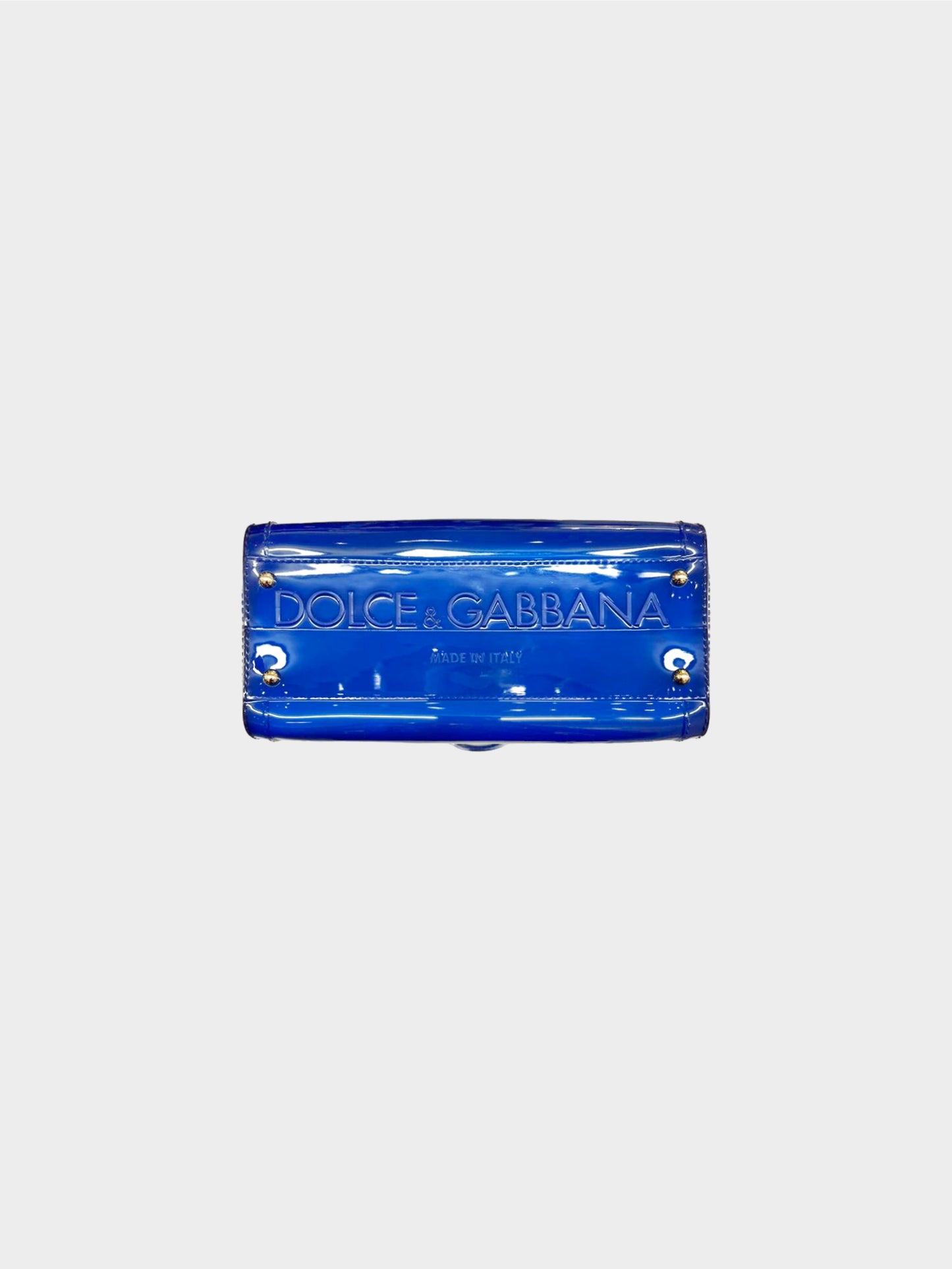 Dolce and Gabbana 2018 Blue PVC Miss Siciliy Bag
