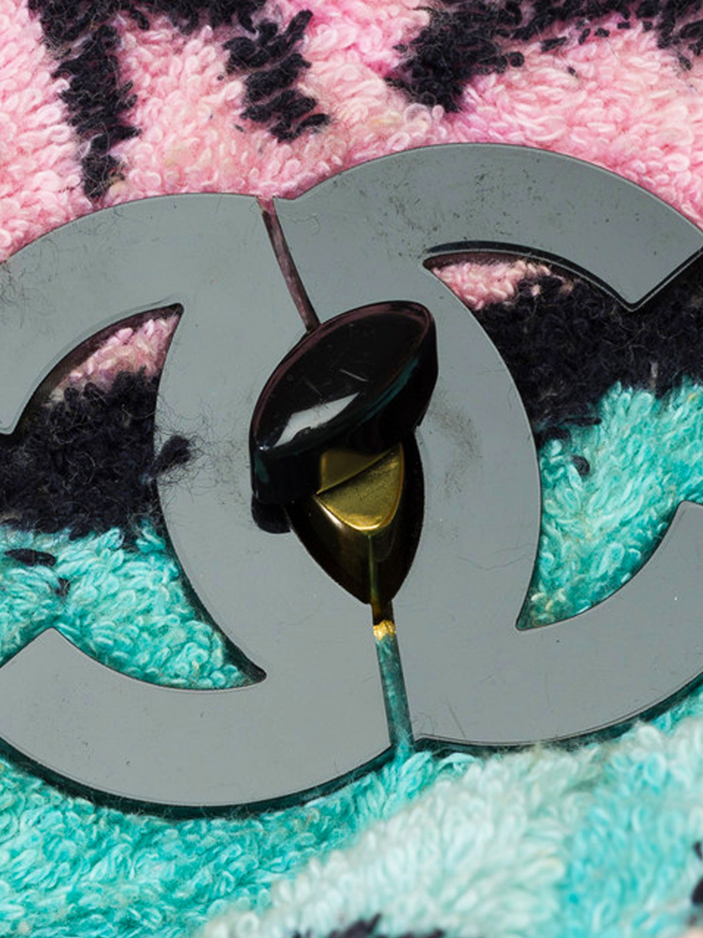 Chanel SS 1994 Rare Limited Edition Terry Cloth XL Backpack