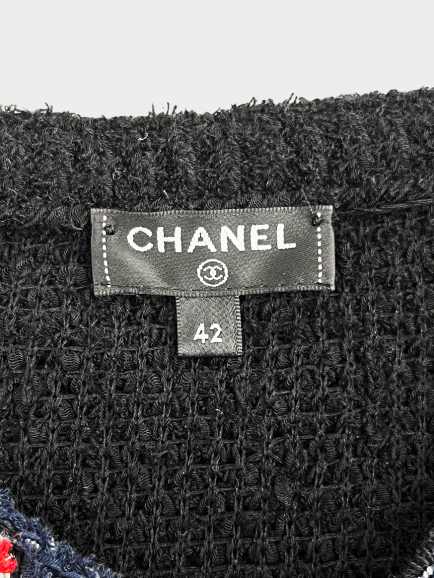 Chanel 2019 Black La Pausa Boucle Cotton Tunic Top
