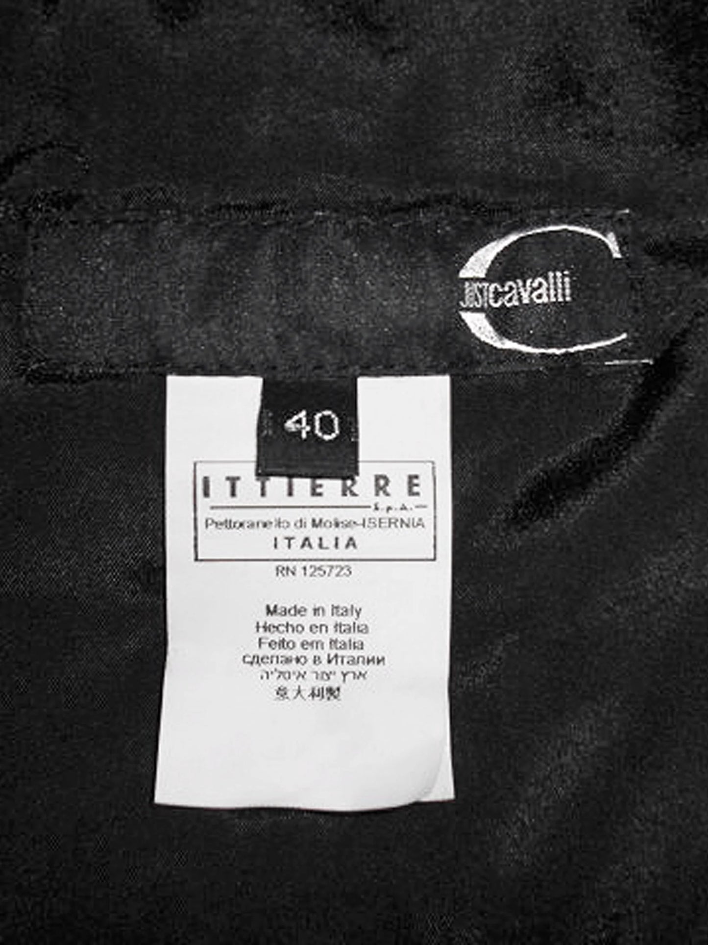 Roberto Cavalli 2000s Just Cavalli Black Leather and Suede Jacket and Mini Skirt Set