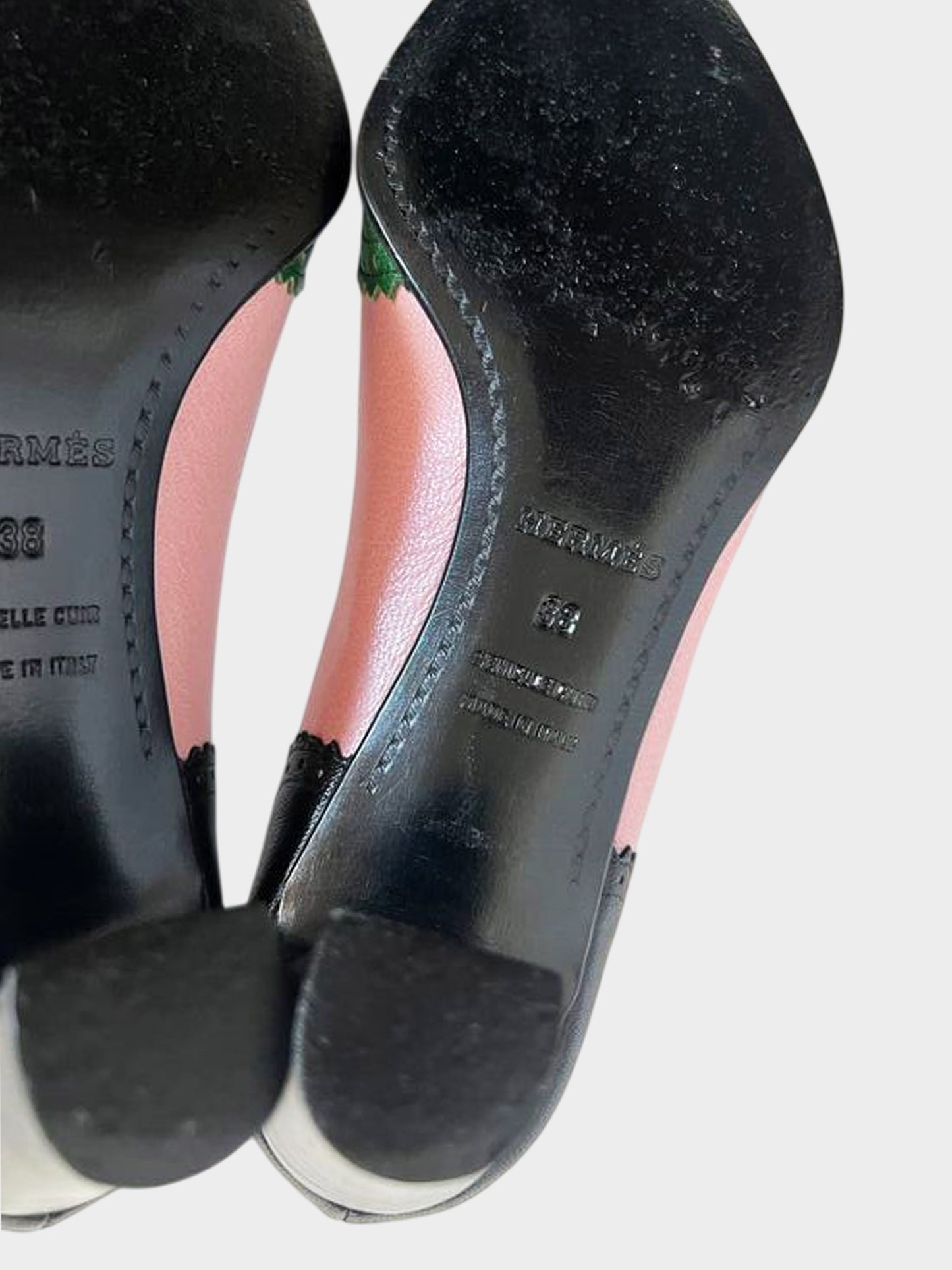 Hermes 1980s Tri-color Tassel Brogue Pumps