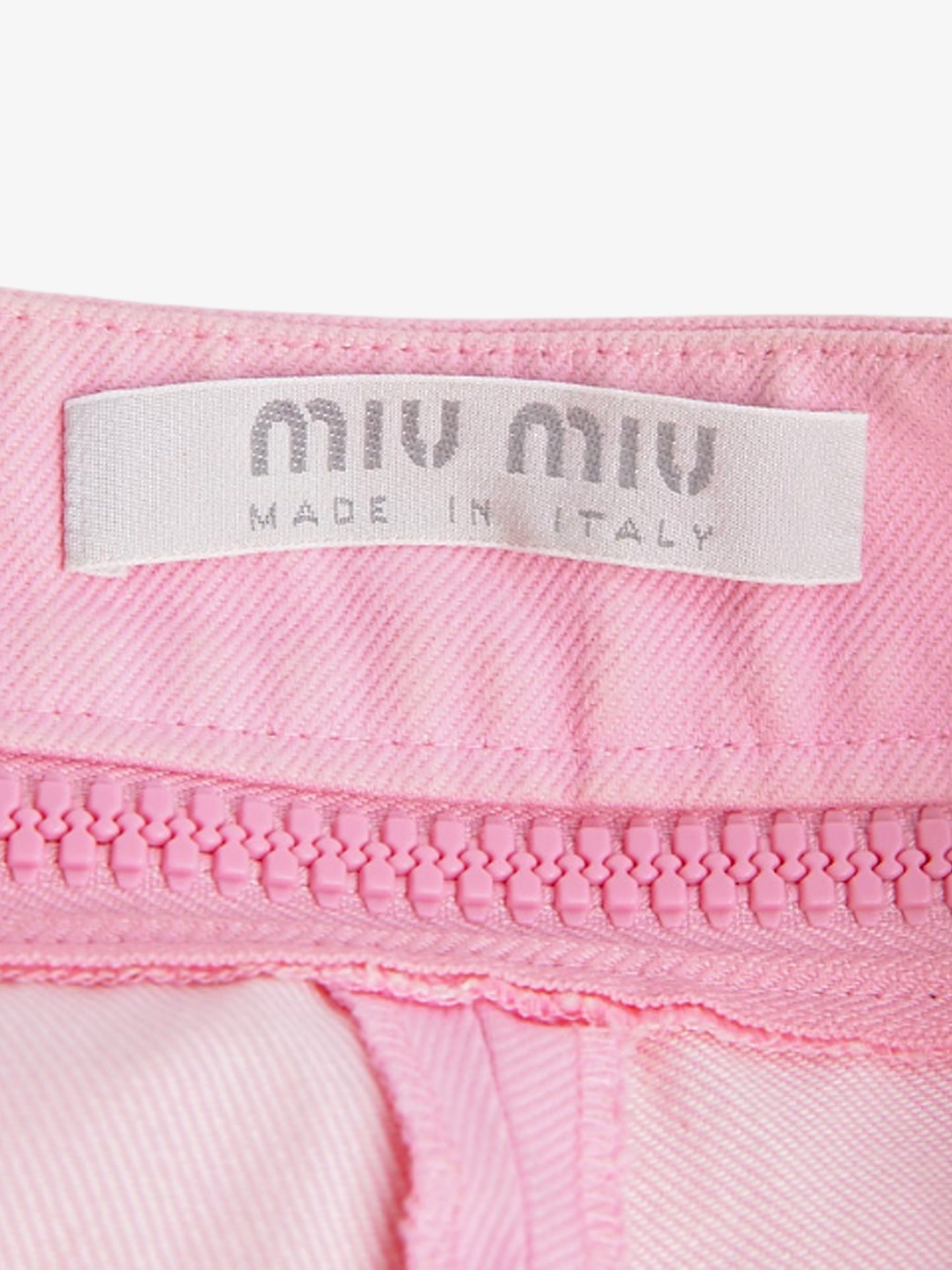Miu Miu SS 2000 Pink Zipper Waist Pants