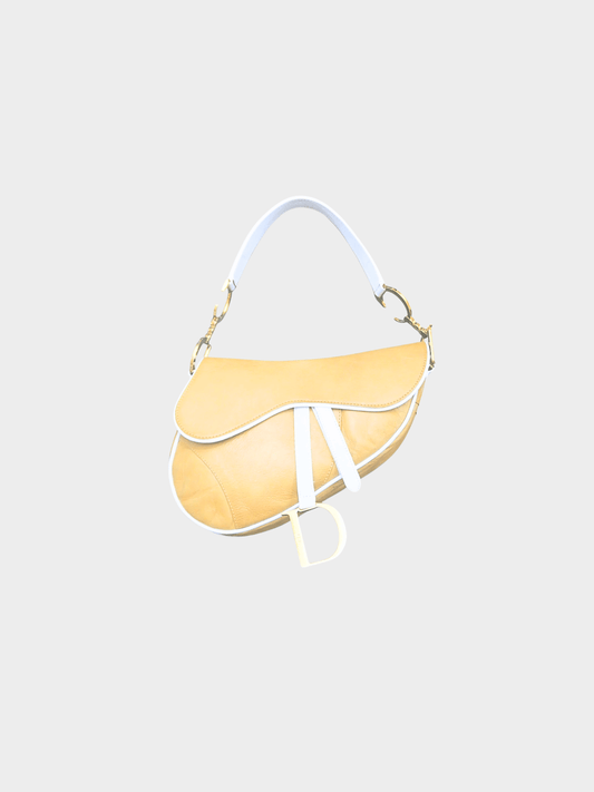 Christian Dior SS 2000 Runway Brown Leather Saddle Bag