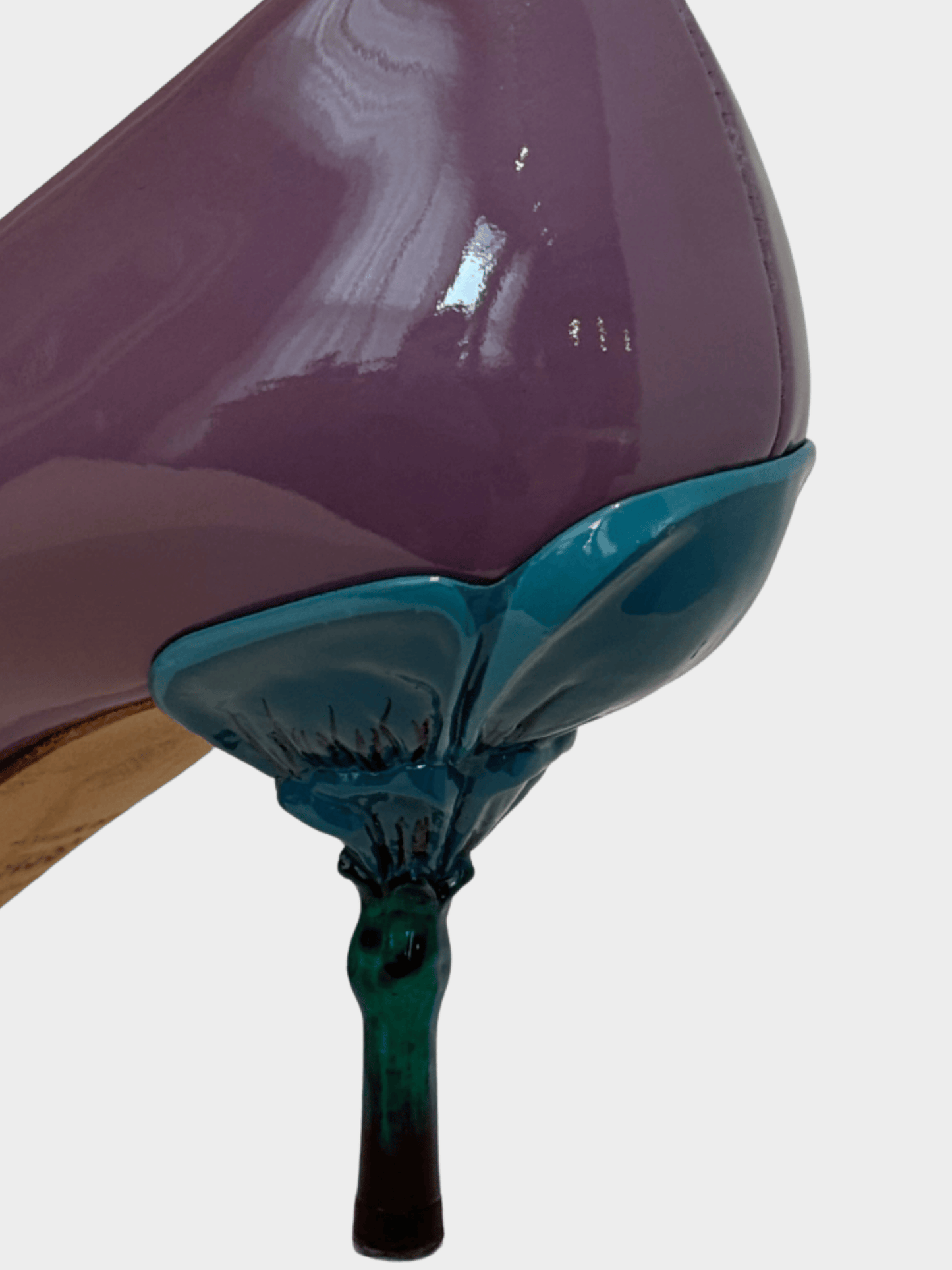 Prada Resort 2008 Purple Patent Leather Pumps