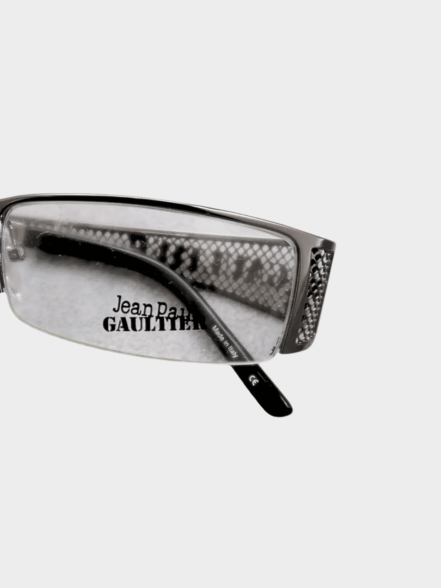 Jean Paul Gaultier 2000s Silver Metal Eyeglasses