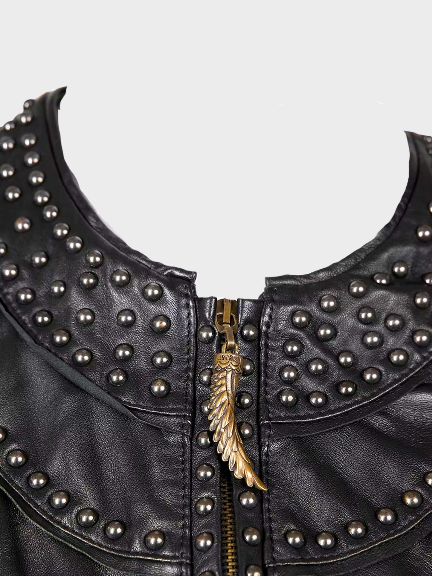 Roberto Cavalli 2000s Just Cavalli Black Studded Leather Jacket