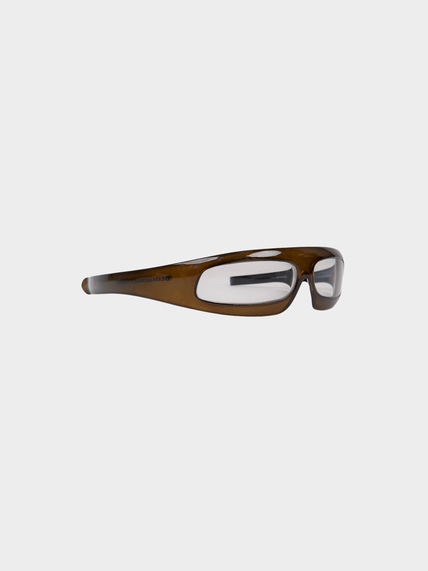 Gianfranco Ferre 2000s Brown Futuristic Glasses