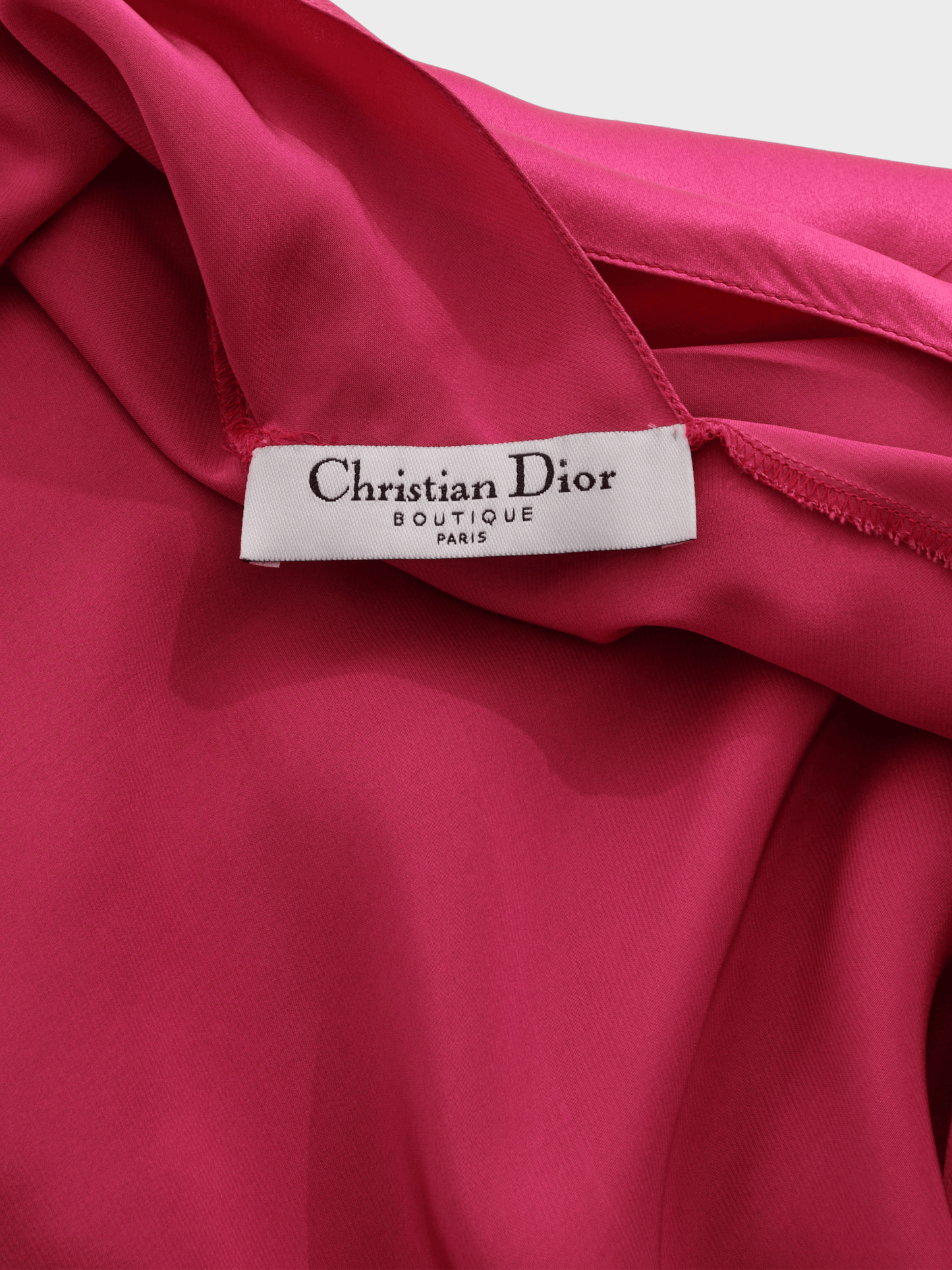 Christian Dior by John Galliano SS 2004 Pink Silk Satin High Bias But Slit Dress