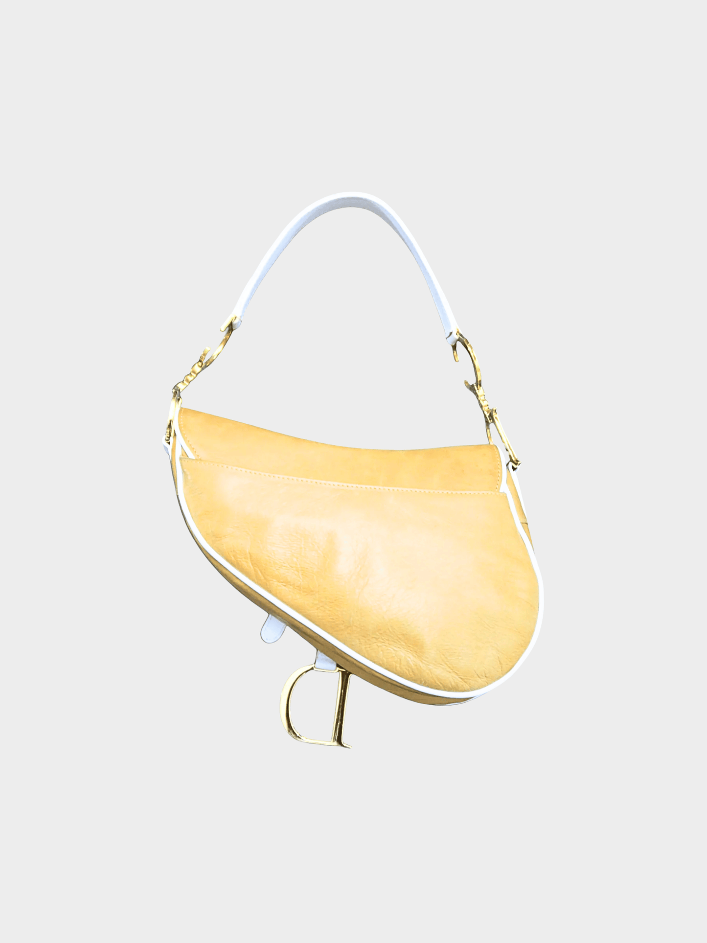 Christian Dior SS 2000 Runway Brown Leather Saddle Bag