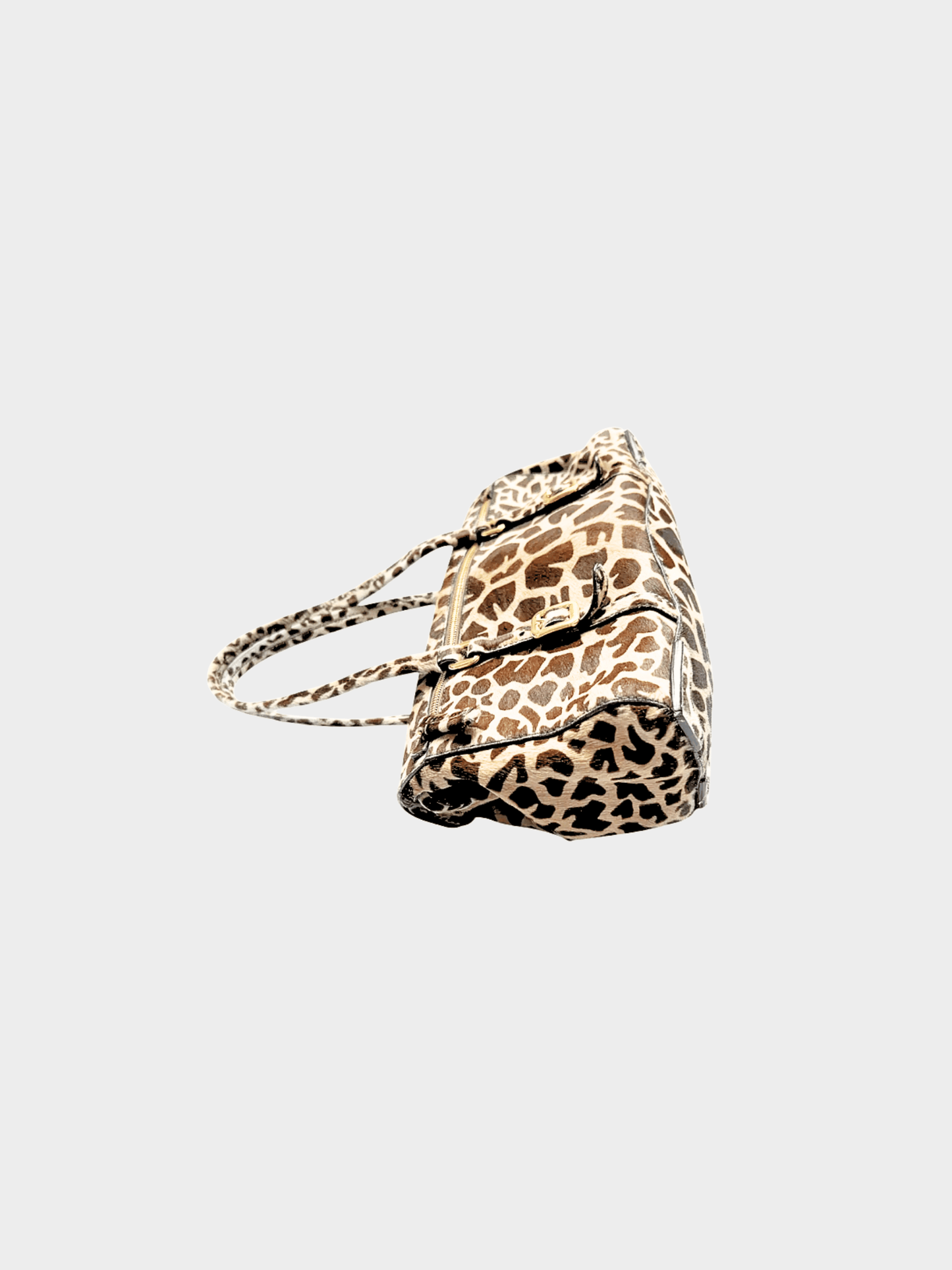 Prada 2000s Ponyhair Giraffe-Print Cavallino Shoulder Bag