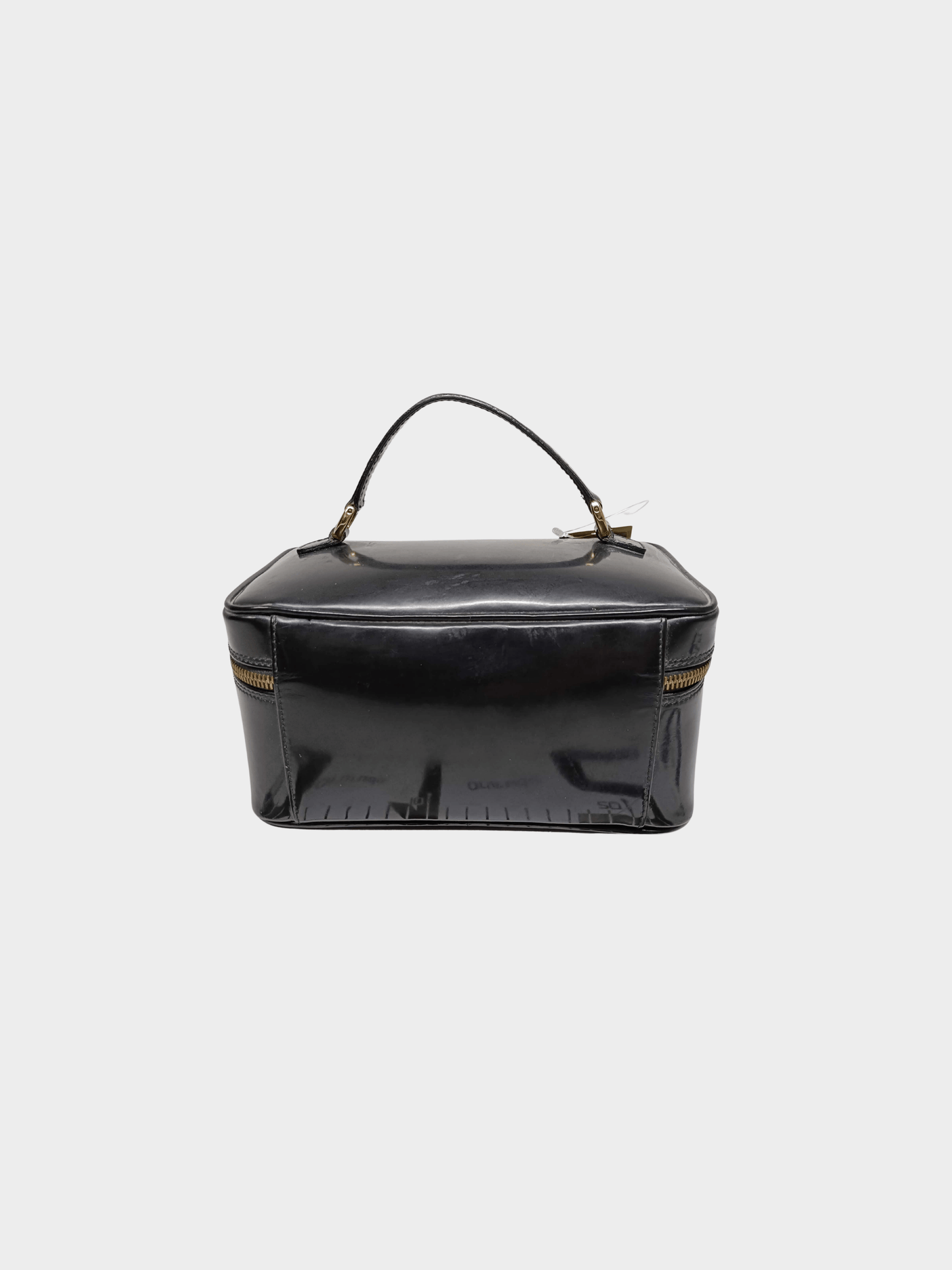 Gucci 1990s Black Leather Vanity Bag
