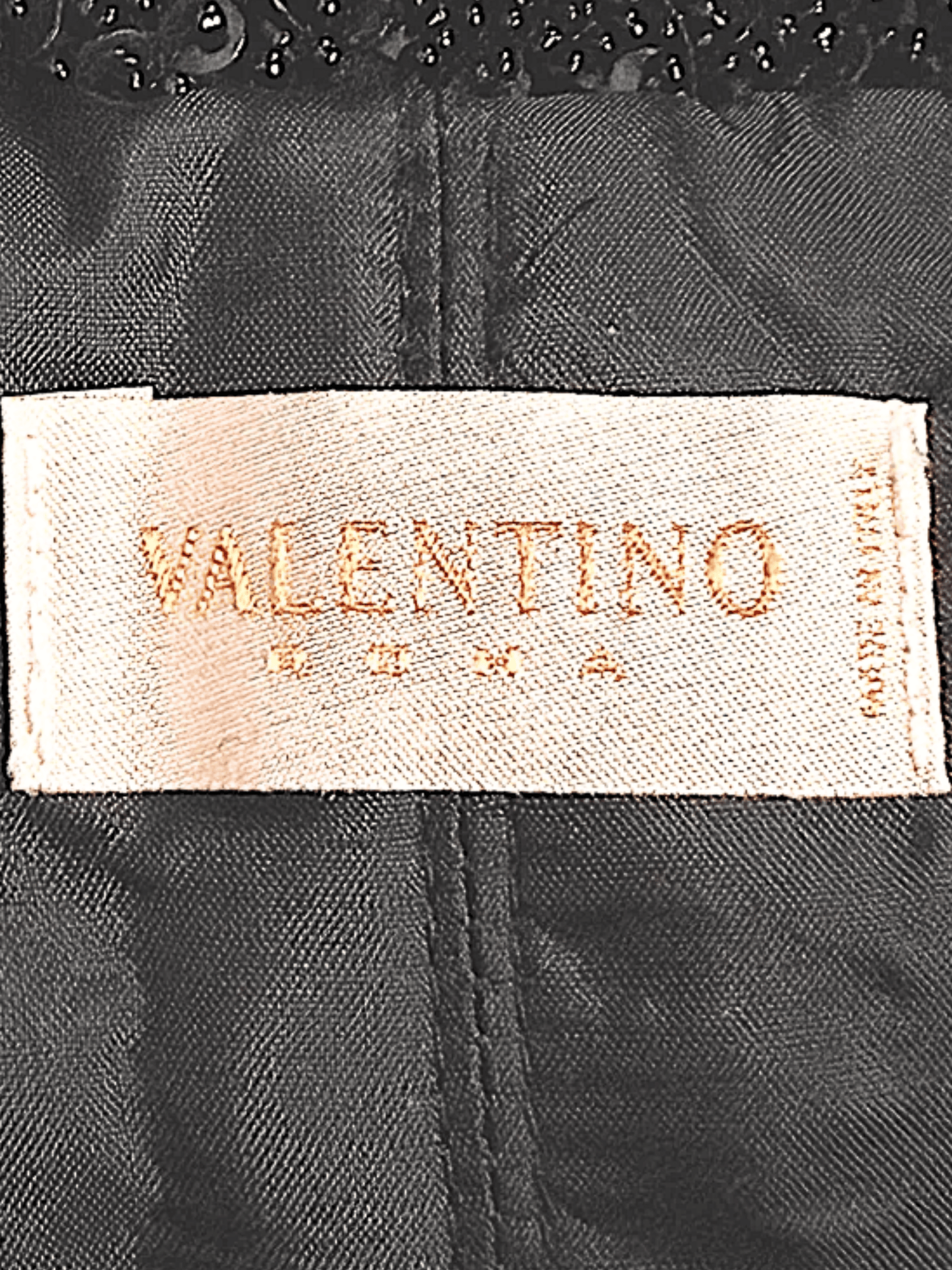 Valentino 2000s Black Square Neckline Evening Gown