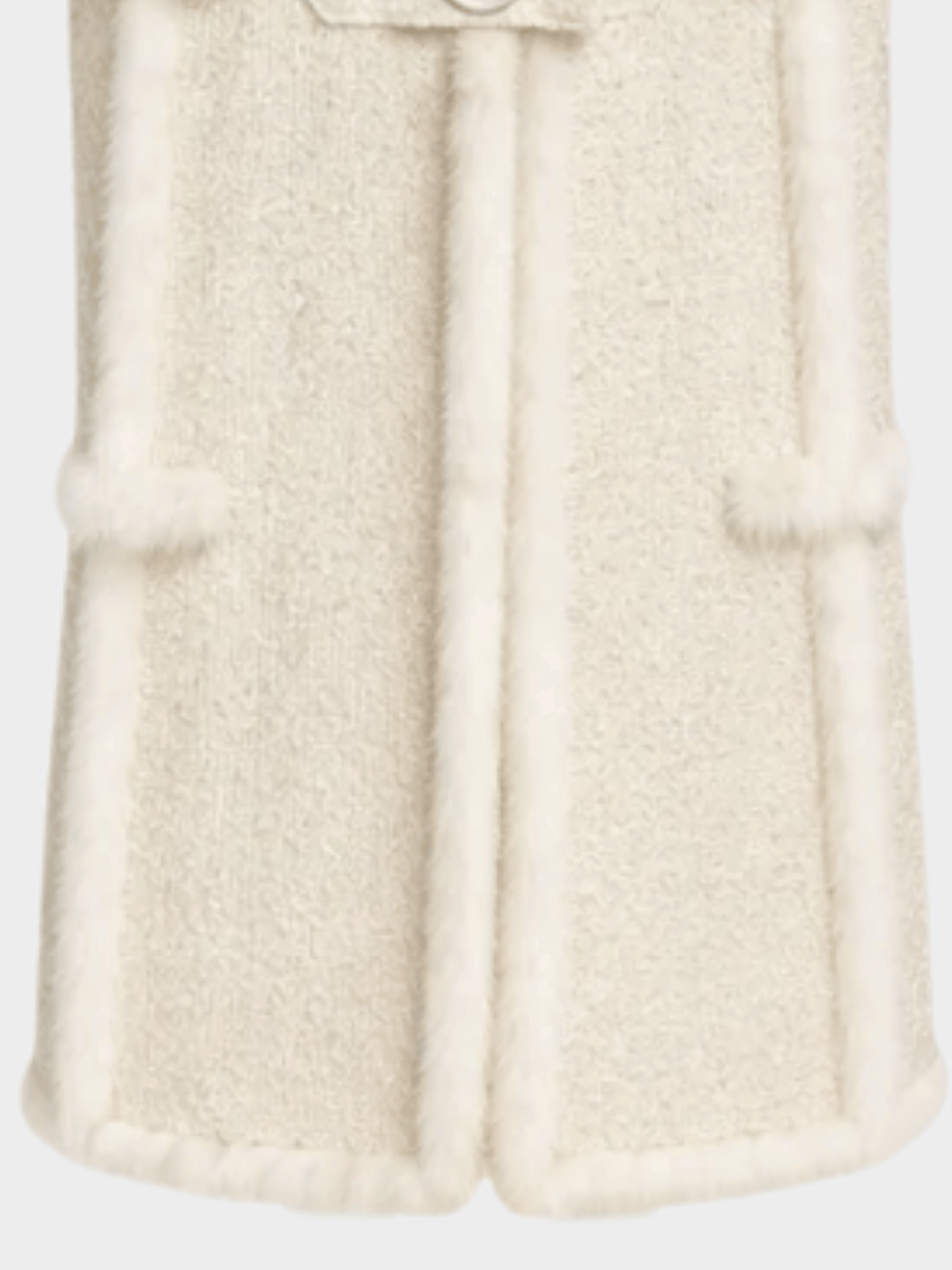 Valentino 2000s Ivory Trimmed Coat