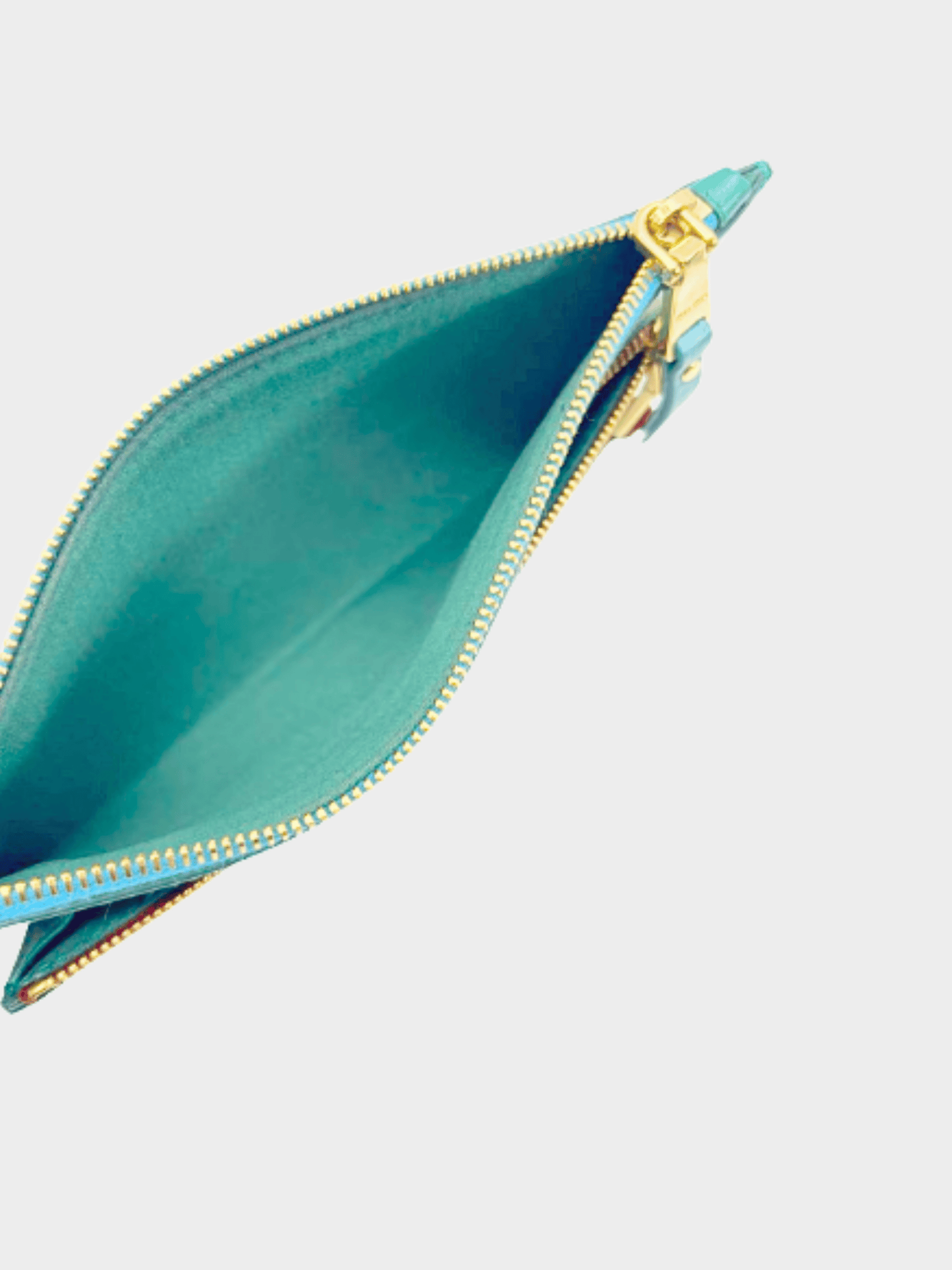 Miu Miu 2010s Green Leather Shoulder Pouch