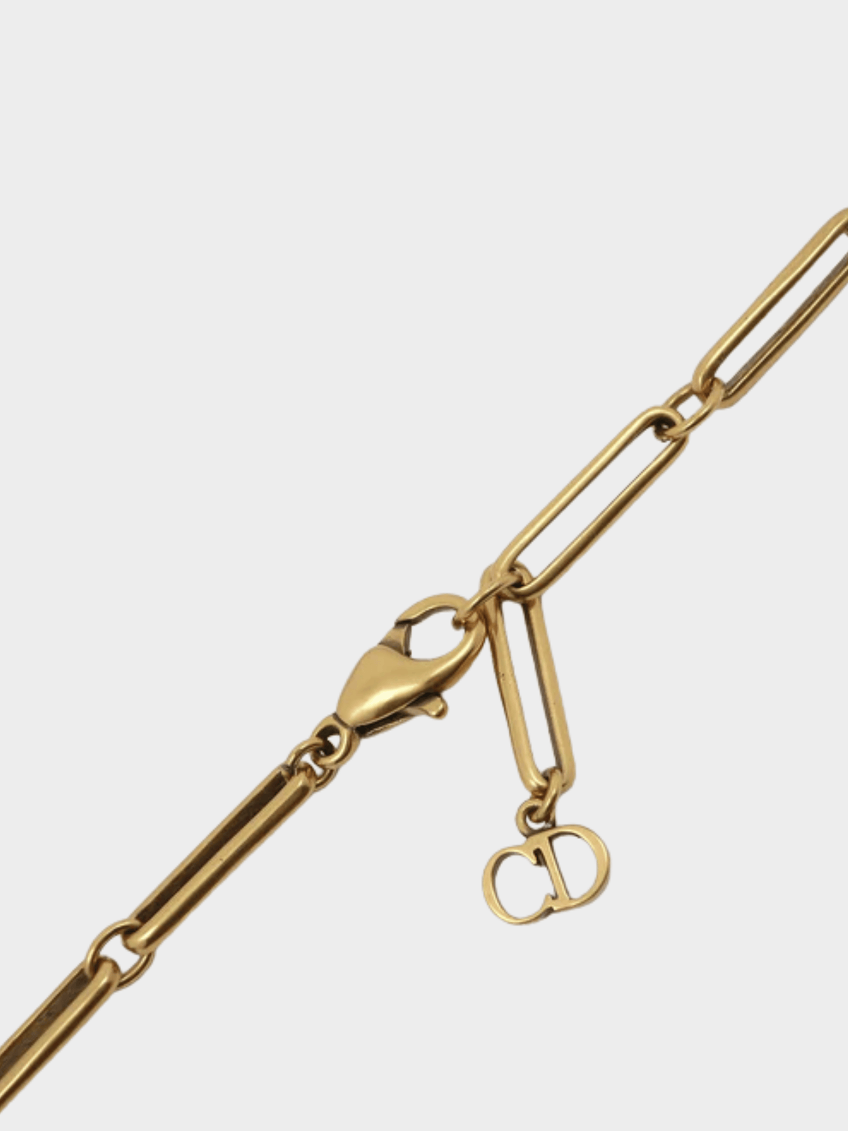 Christian Dior 2010s Gold Crystal J'ADIOR Heart Necklace