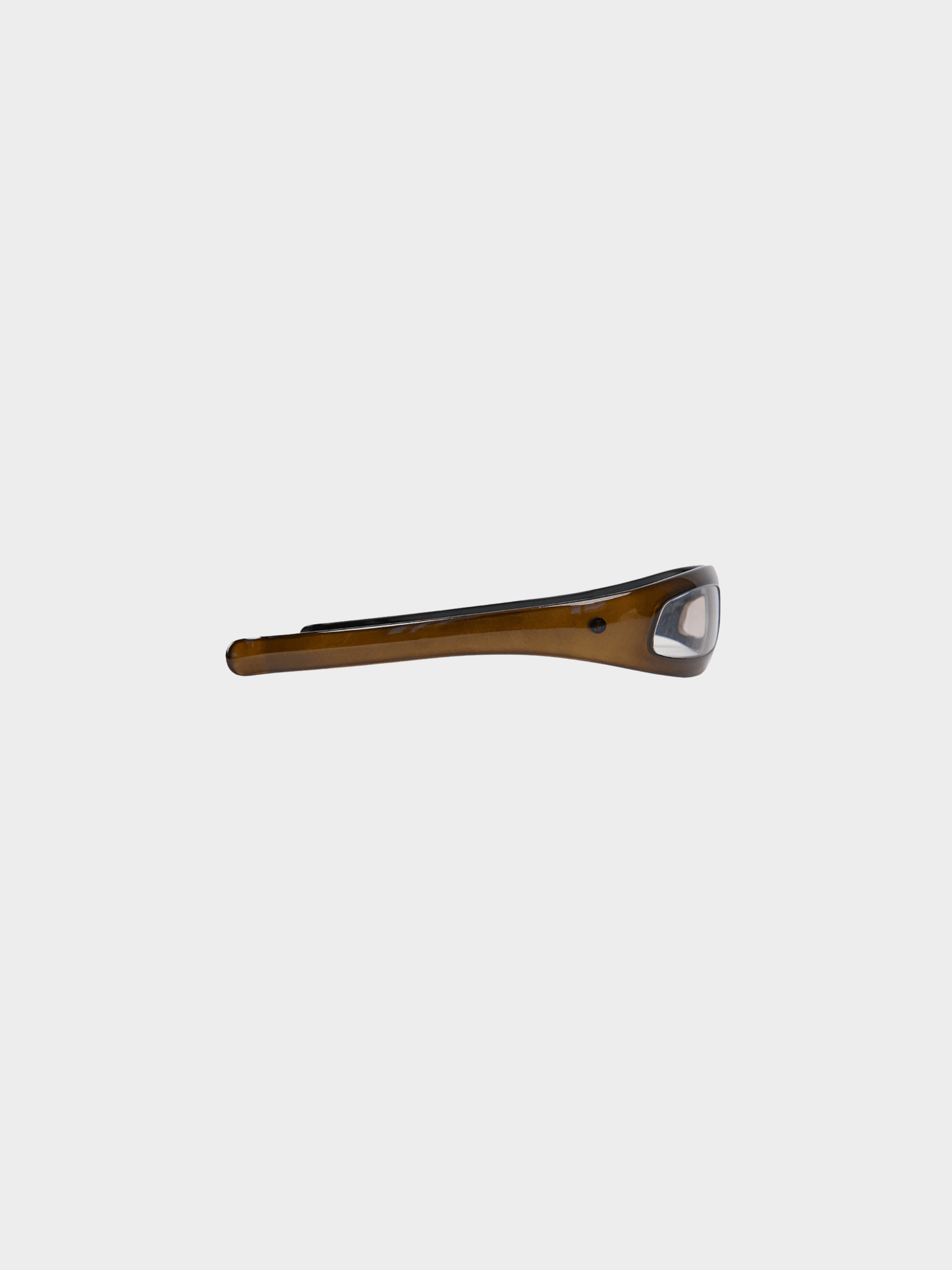 Gianfranco Ferre 2000s Brown Futuristic Glasses