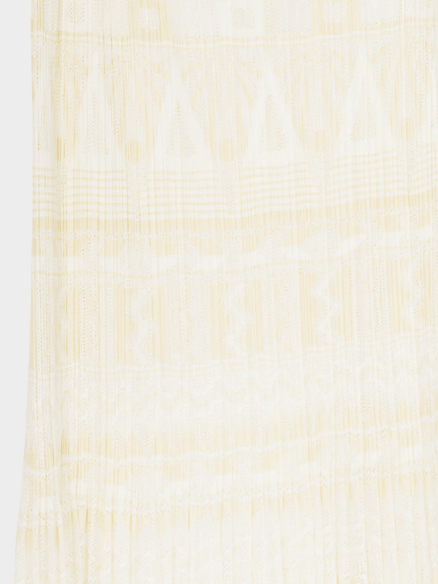 Issey Miyake Pleats Please 2010s White Geometric Mesh Midi Skirt