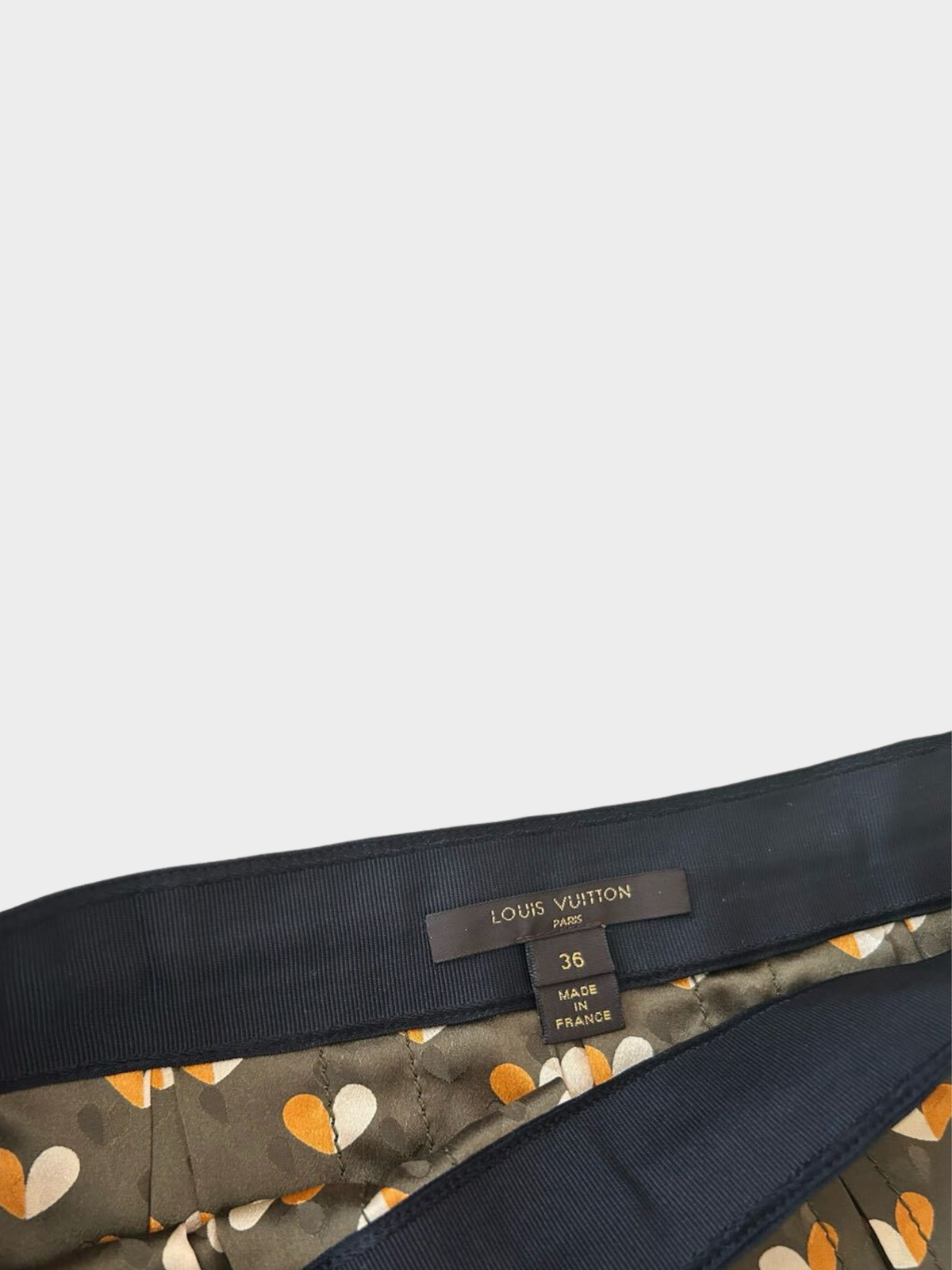 Louis Vuitton 2000s Multicolor Heart Printed Silk Pleated Mini Skirt