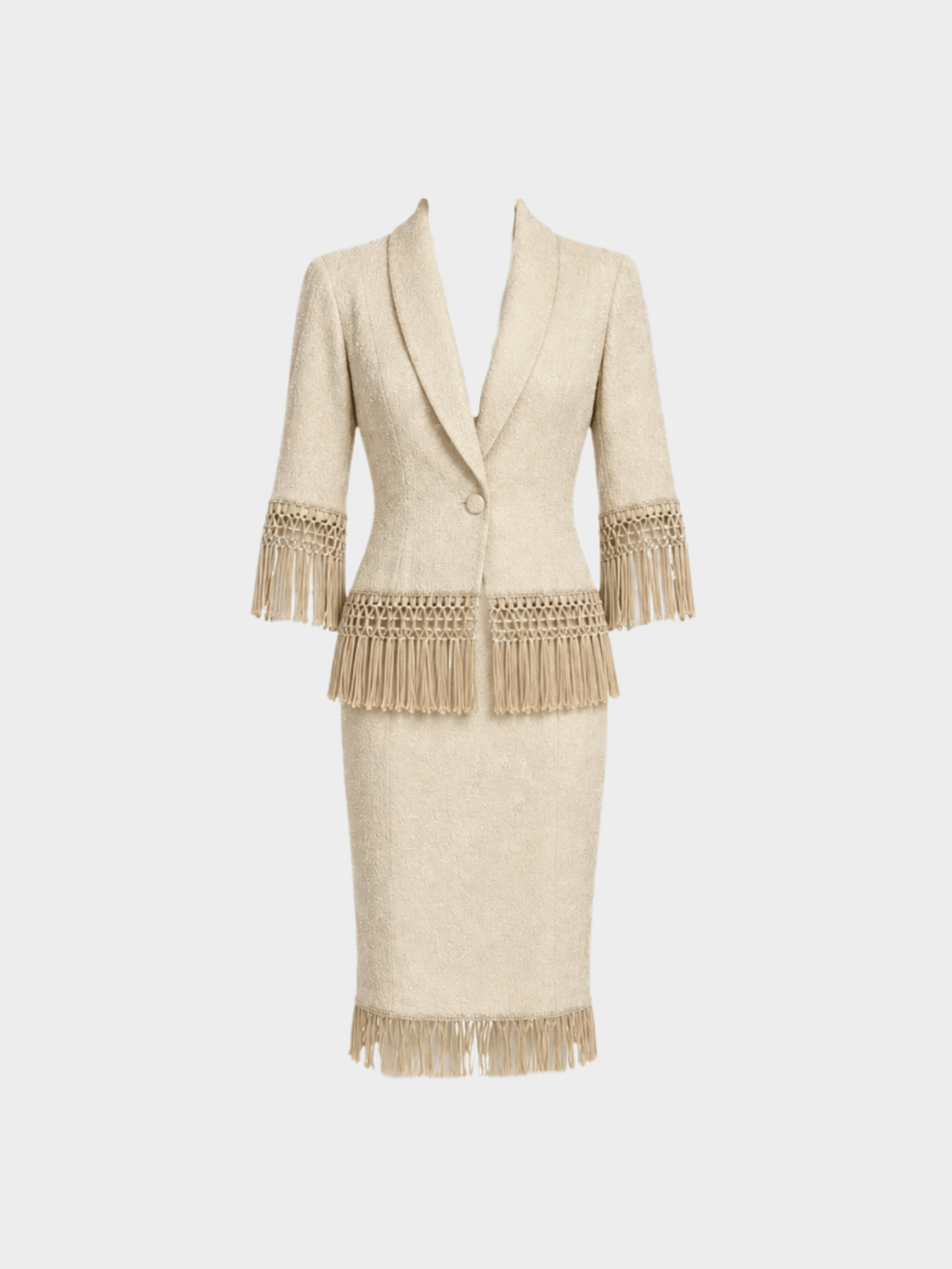 Lolita Lempicka 2000s Cream Bridal Tassel Set