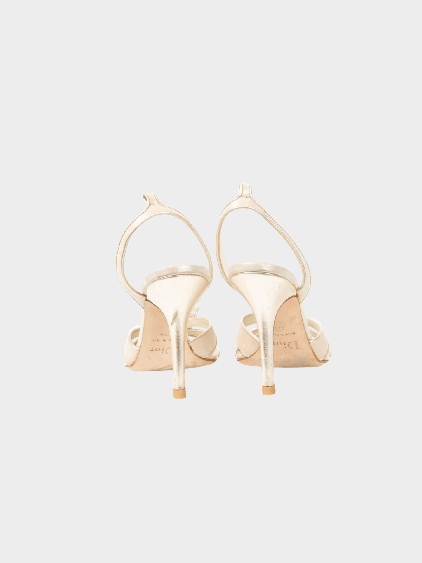 Christian Dior 2008 Karma Metallic Nude Suede Heels