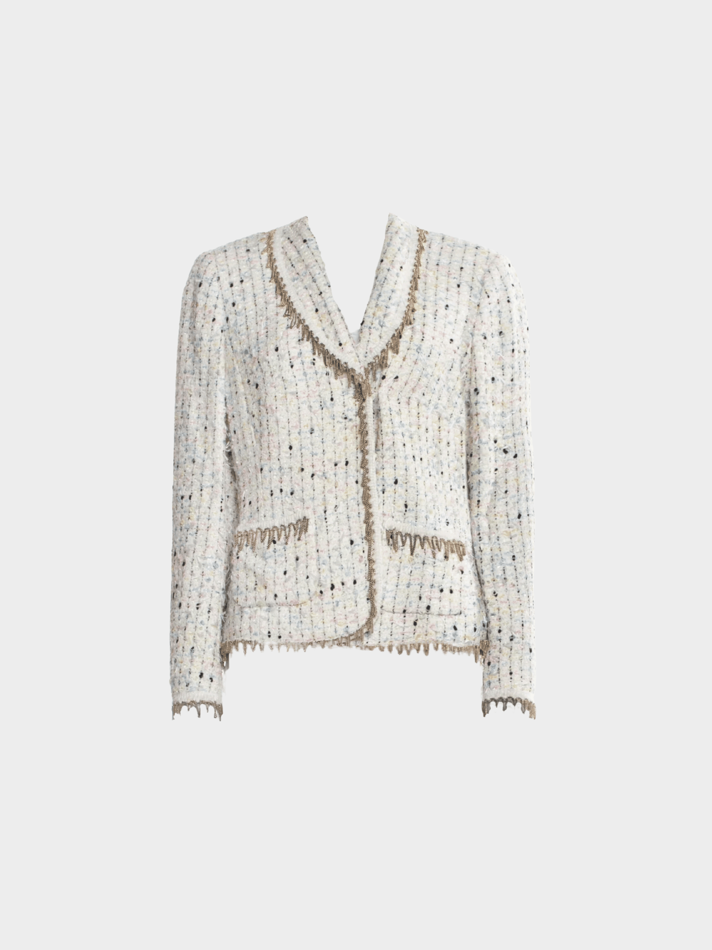 Escada 2000s Silk Striped Evening Jacket