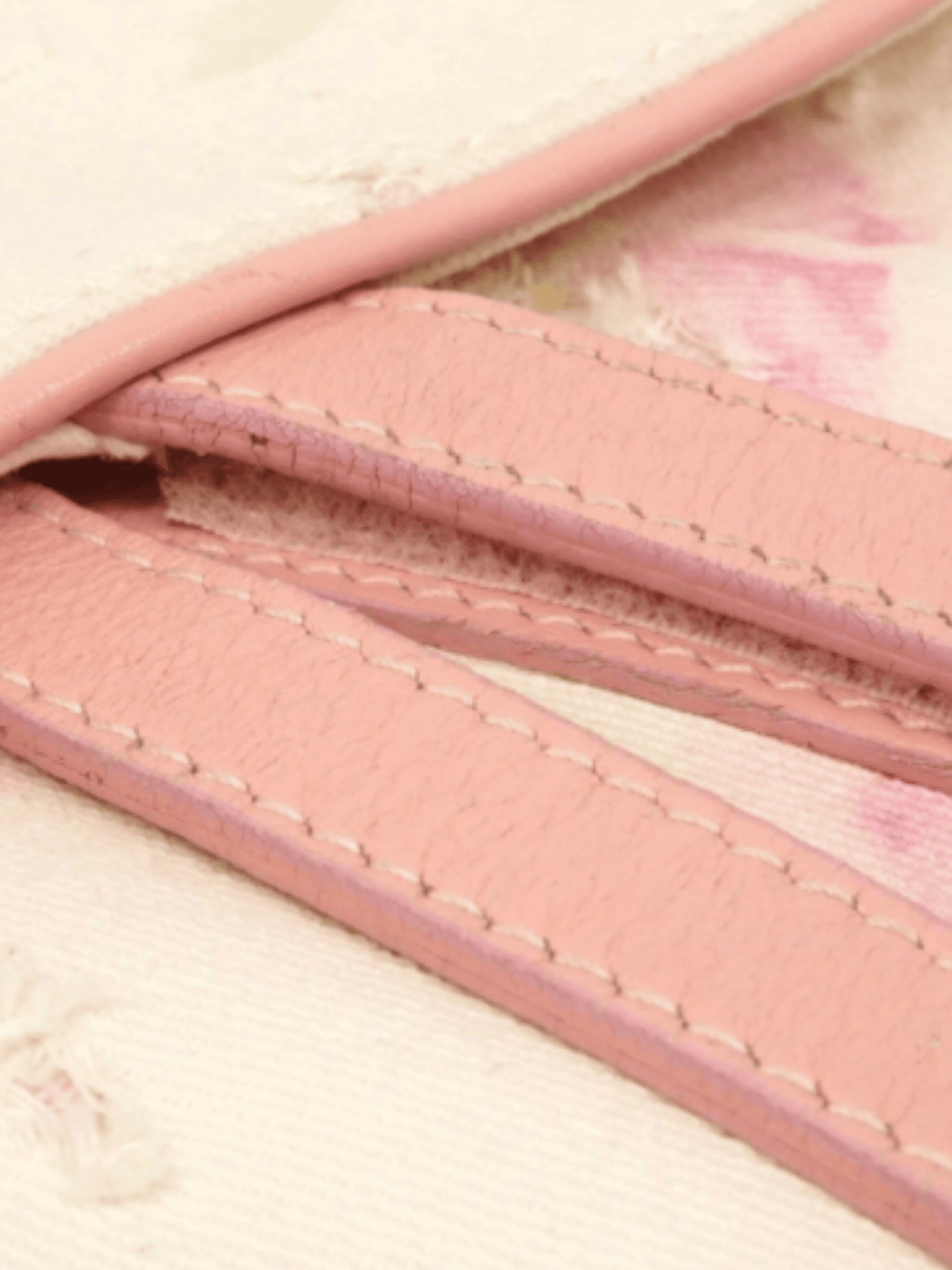Christian Dior 2000s Pink Embroidered Saddle Bag