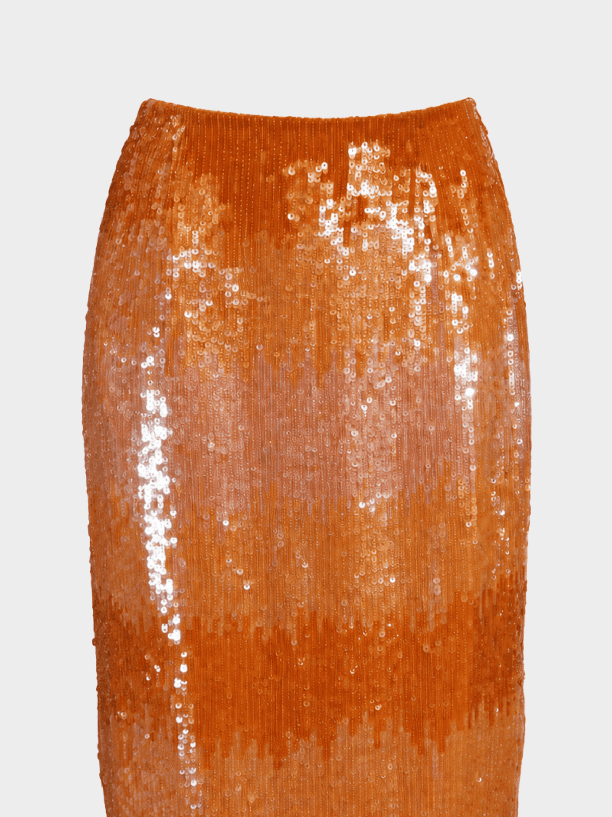 Escada 2000s Orange Beaded Skirt