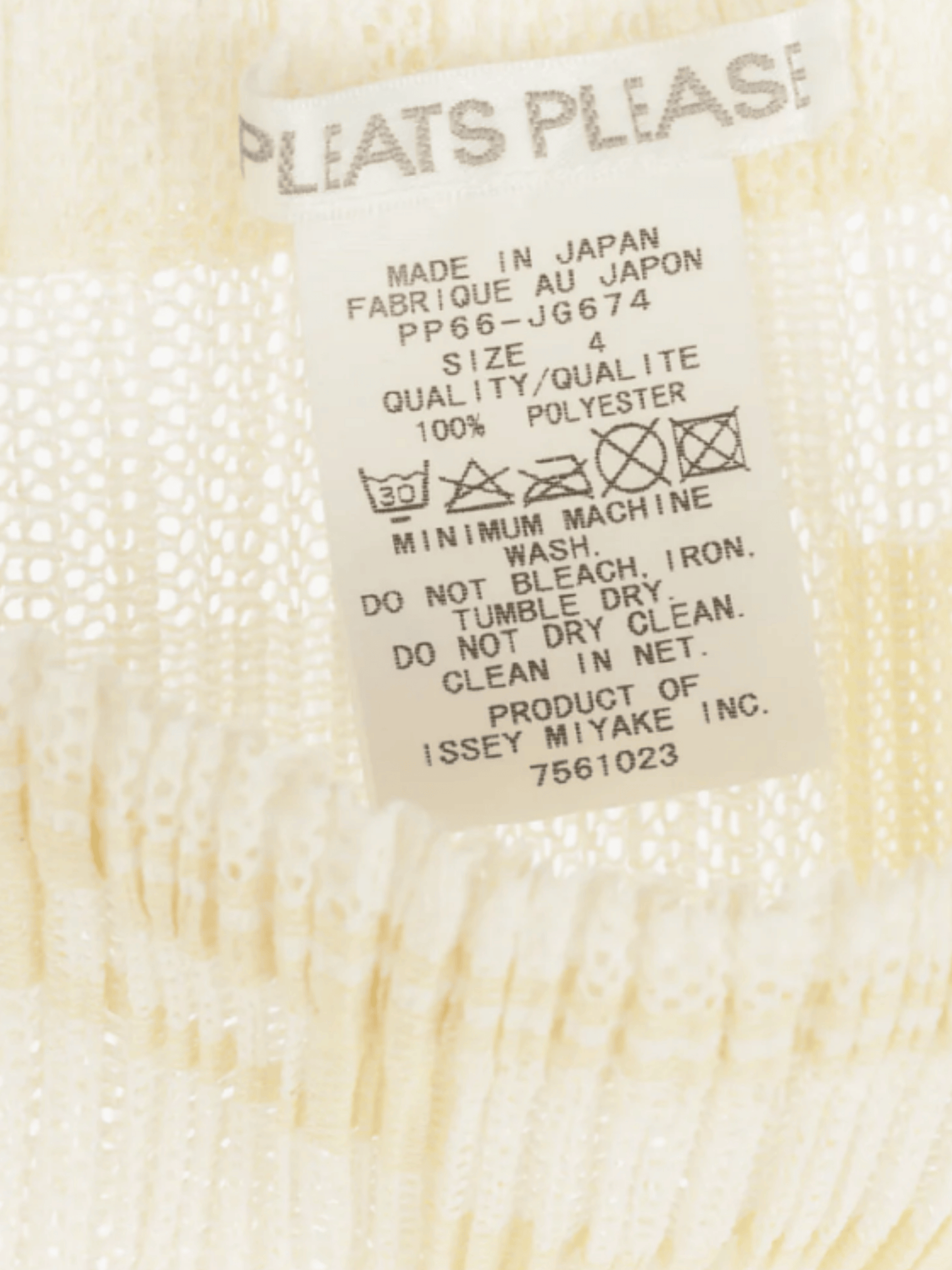 Issey Miyake Pleats Please 2010s White Geometric Mesh Midi Skirt