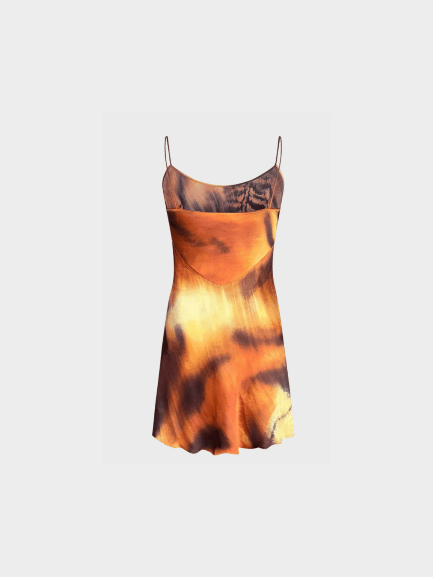 Roberto Cavalli FW 2000 Iconic Tiger Print Silk Mini Dress