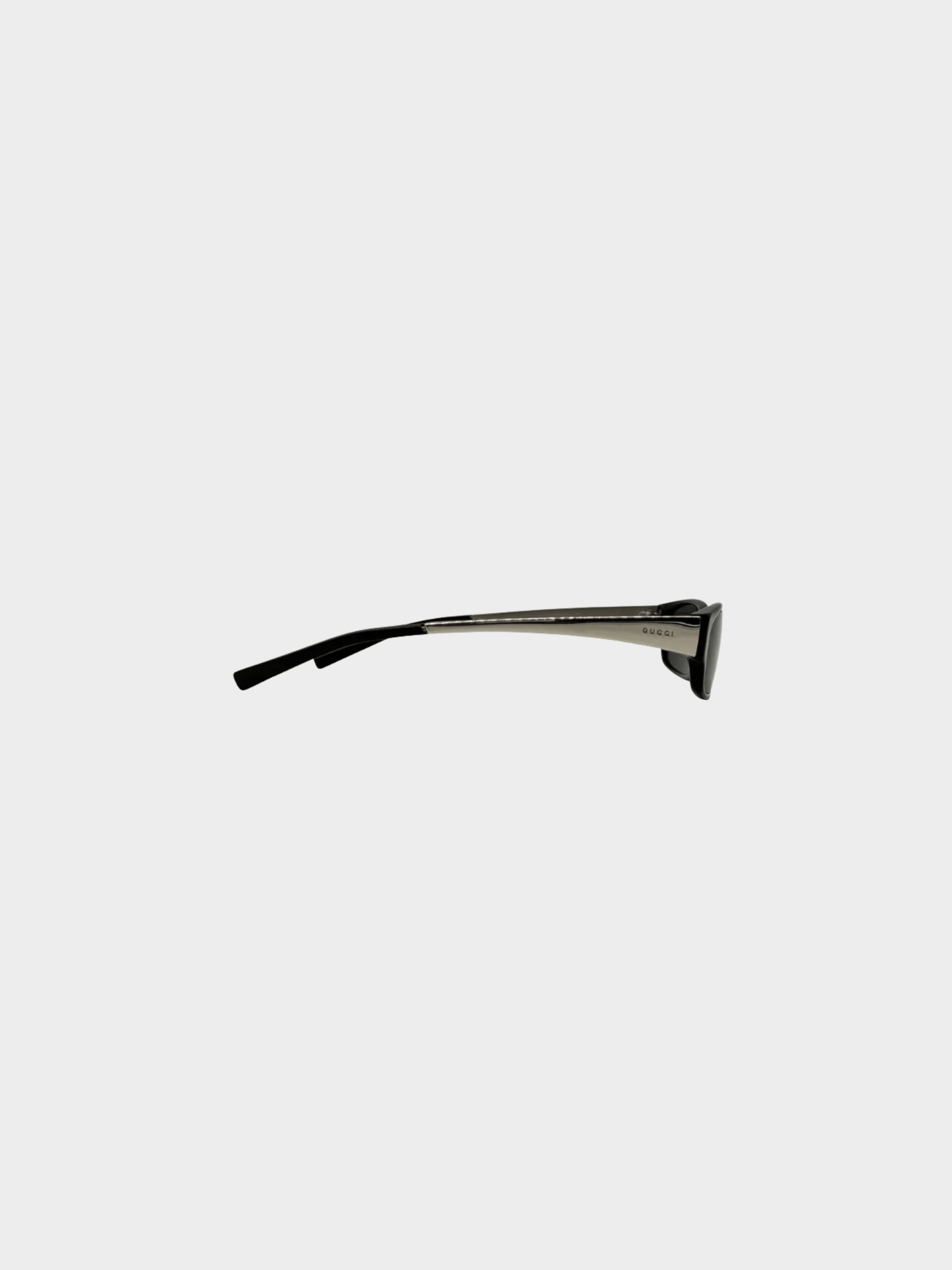 Gucci 1990s Black Sleek Sunglasses