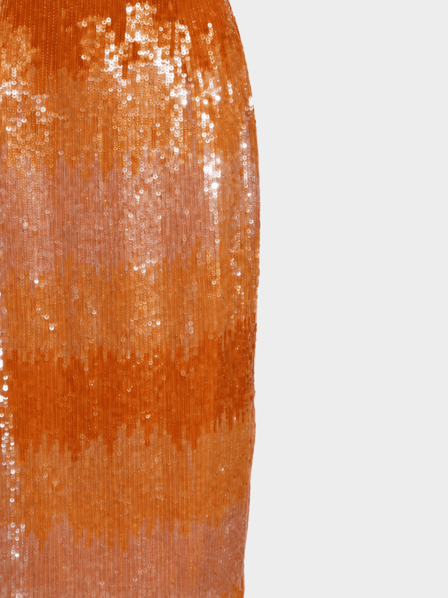 Escada 2000s Orange Beaded Skirt