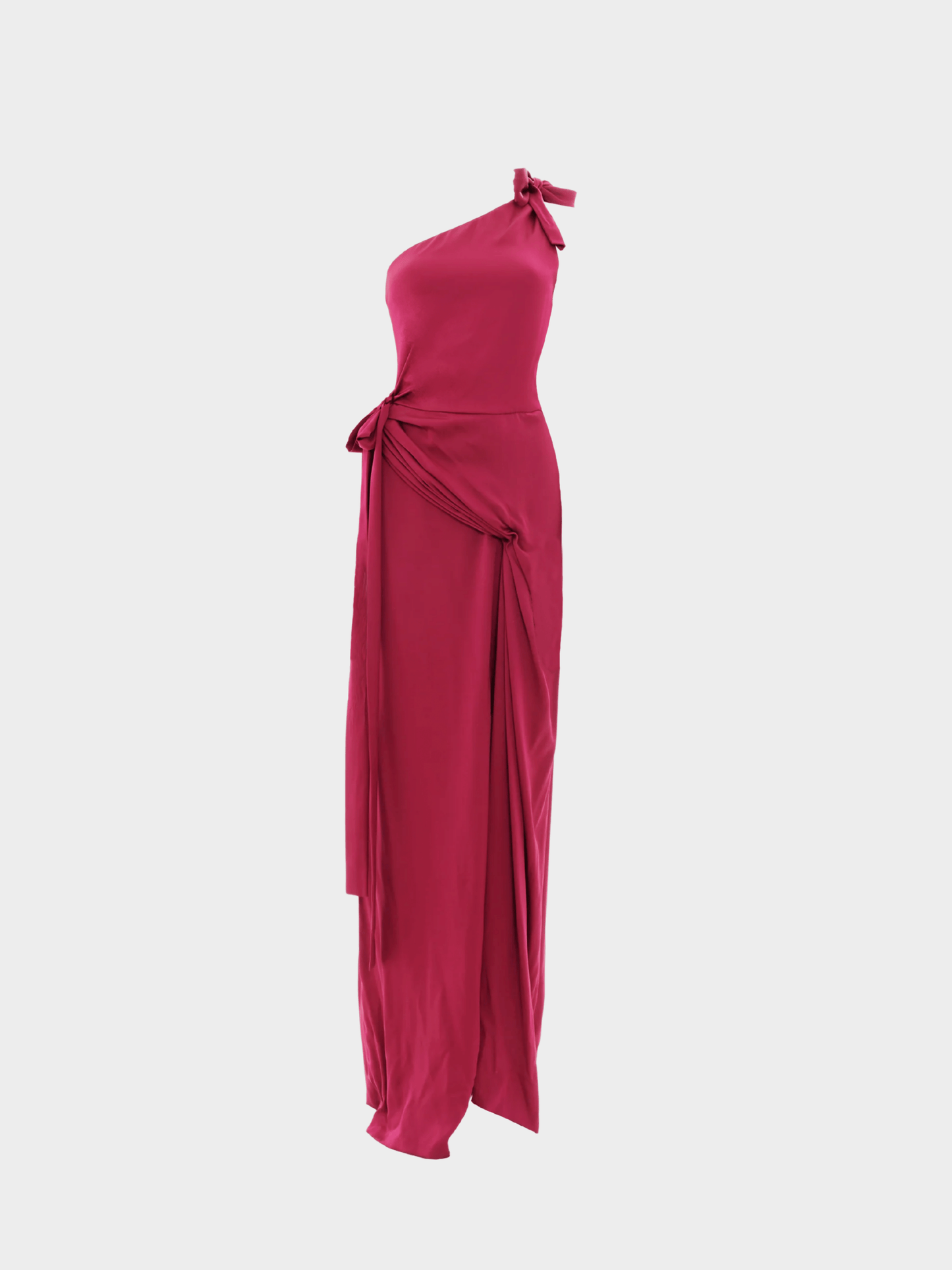 Gucci by Frida Giannini 2011 Bordeaux One Shoulder Evening Dress
