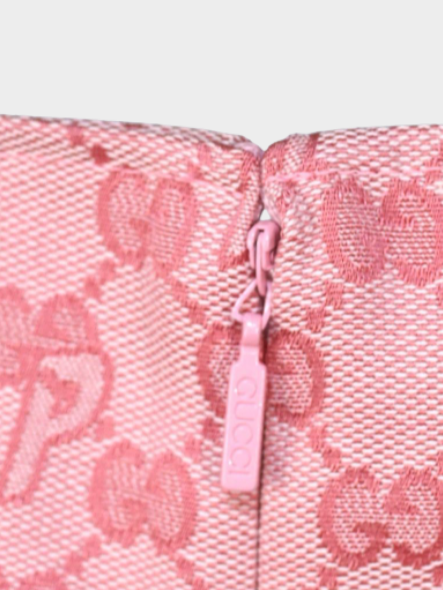 Gucci X Palace 2022 Pink Logo Jacquard Mini Skirt