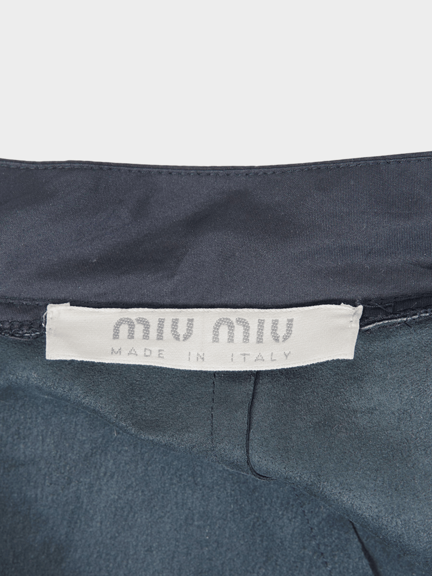 Miu Miu SS 2000 Navy Leather Jacket