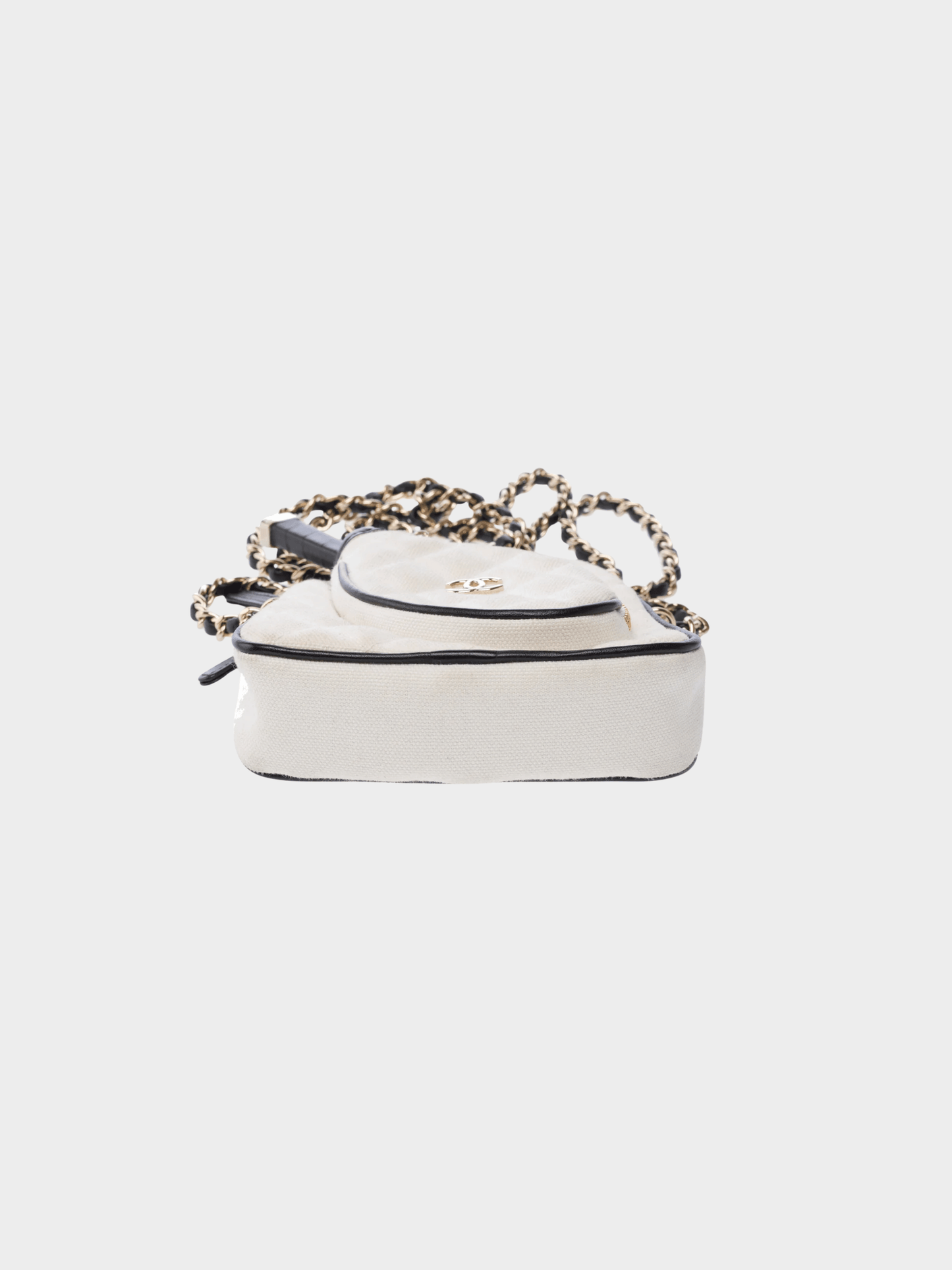 Chanel Cruise 2023 Limited Edition Tennis Racket White Mini Denim Bag