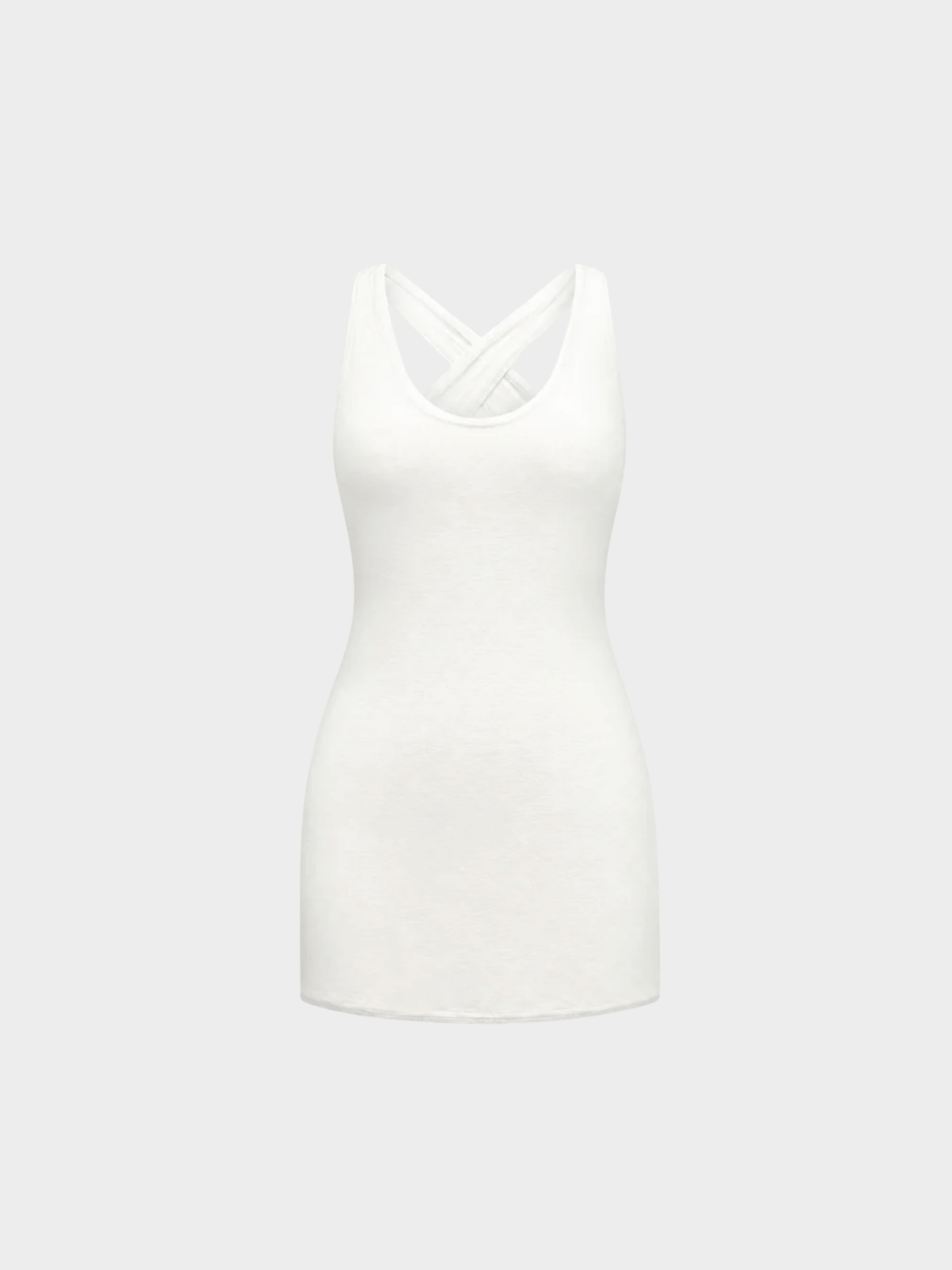 Azzedine Alaïa 1990s White Back Strapped Dress