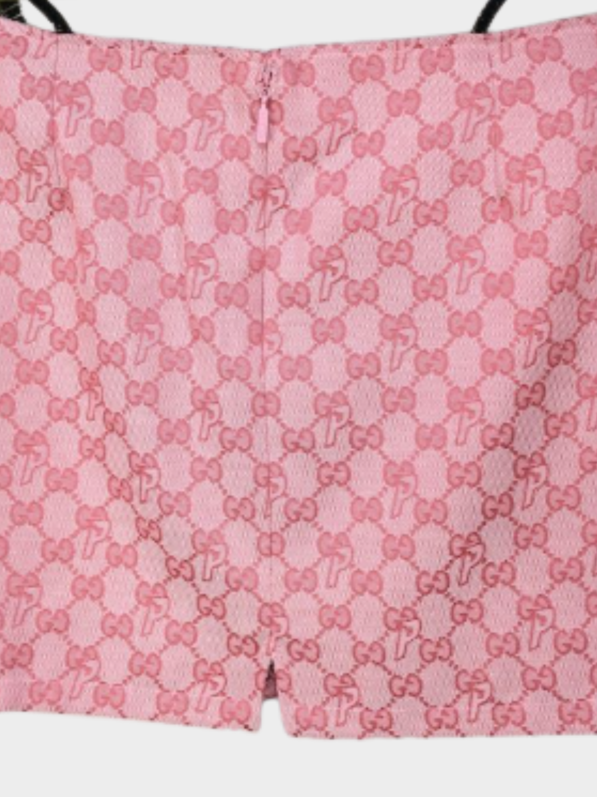 Gucci X Palace 2022 Pink Logo Jacquard Mini Skirt