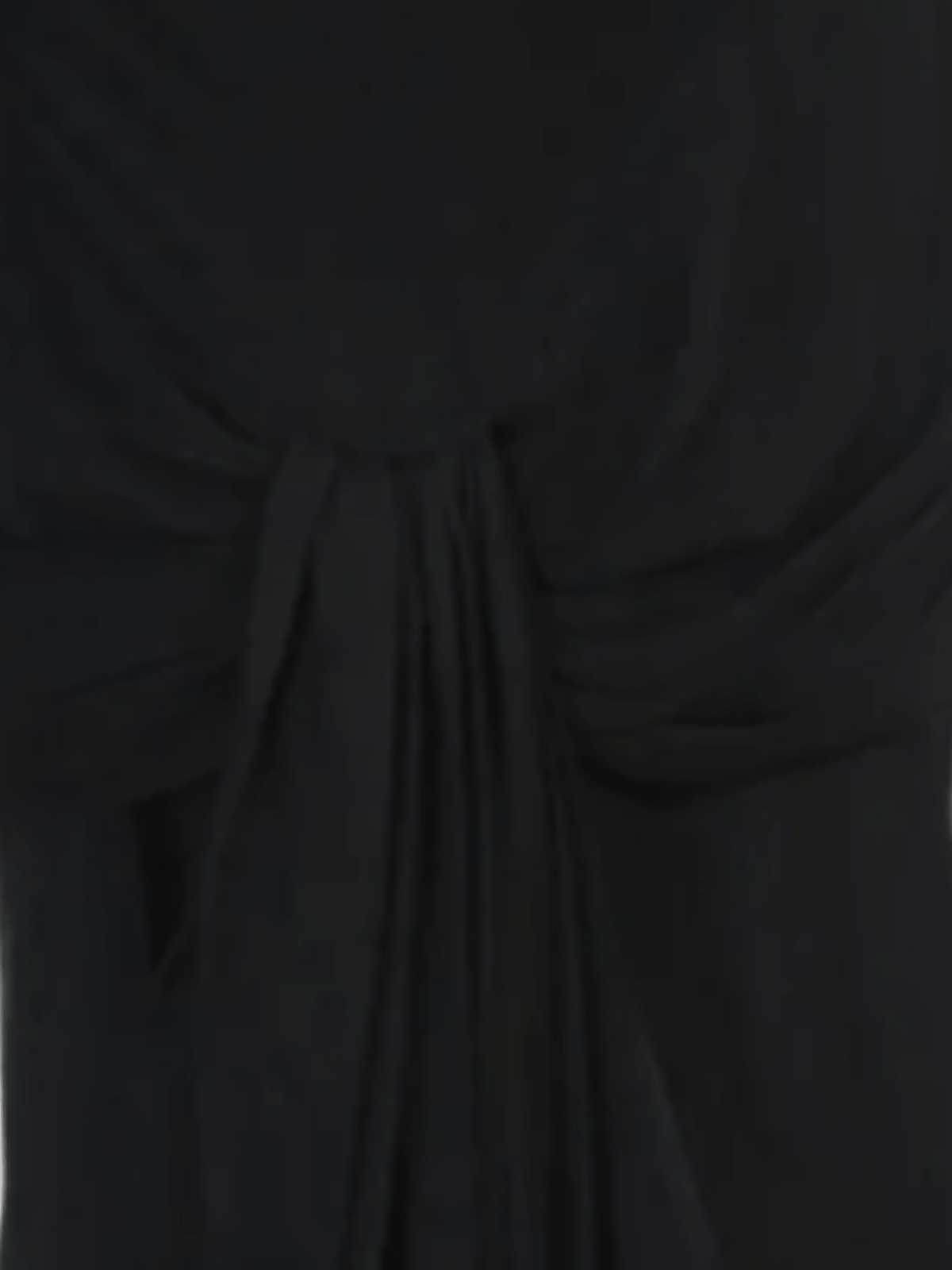 Christian Dior SS 2005 Black Silk Asymmetrical Midi Skirt