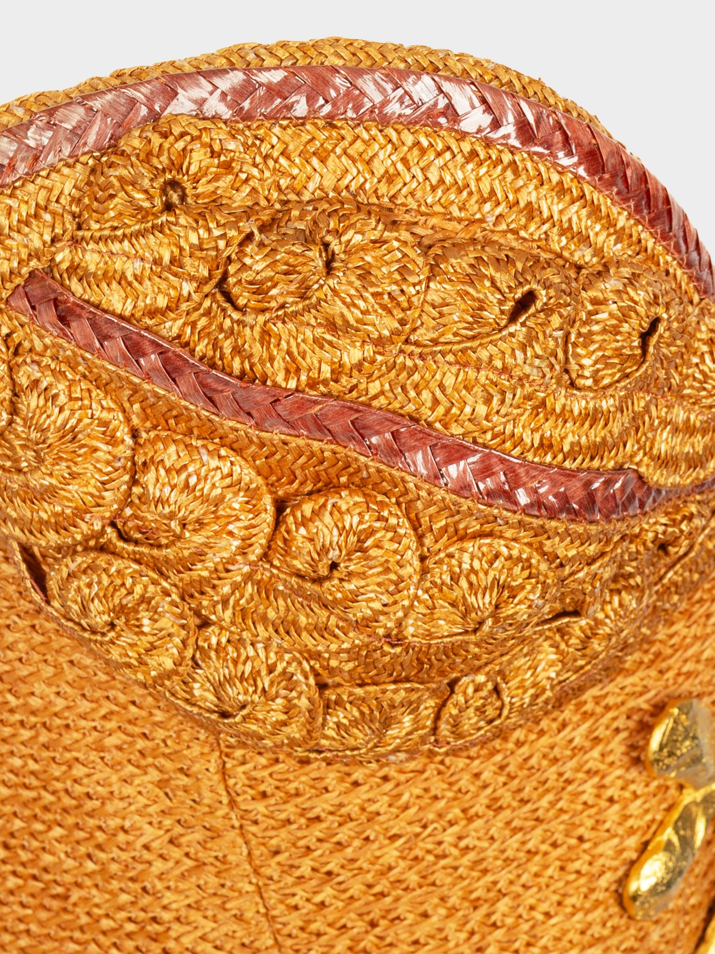 Christian Lacroix SS 1993 Raffia Bustier Top