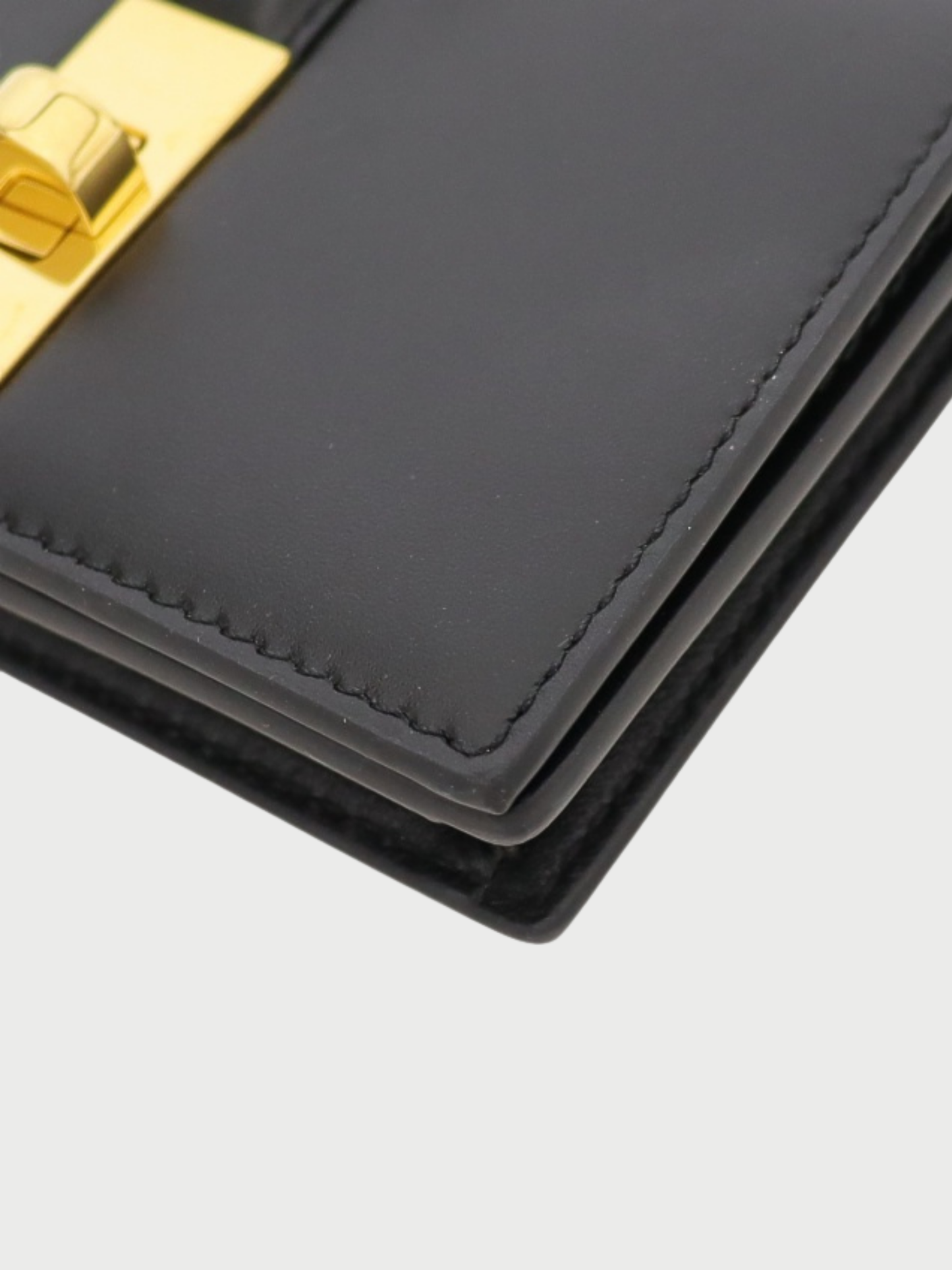 Celine 2020s Black Leather Seize Card Case